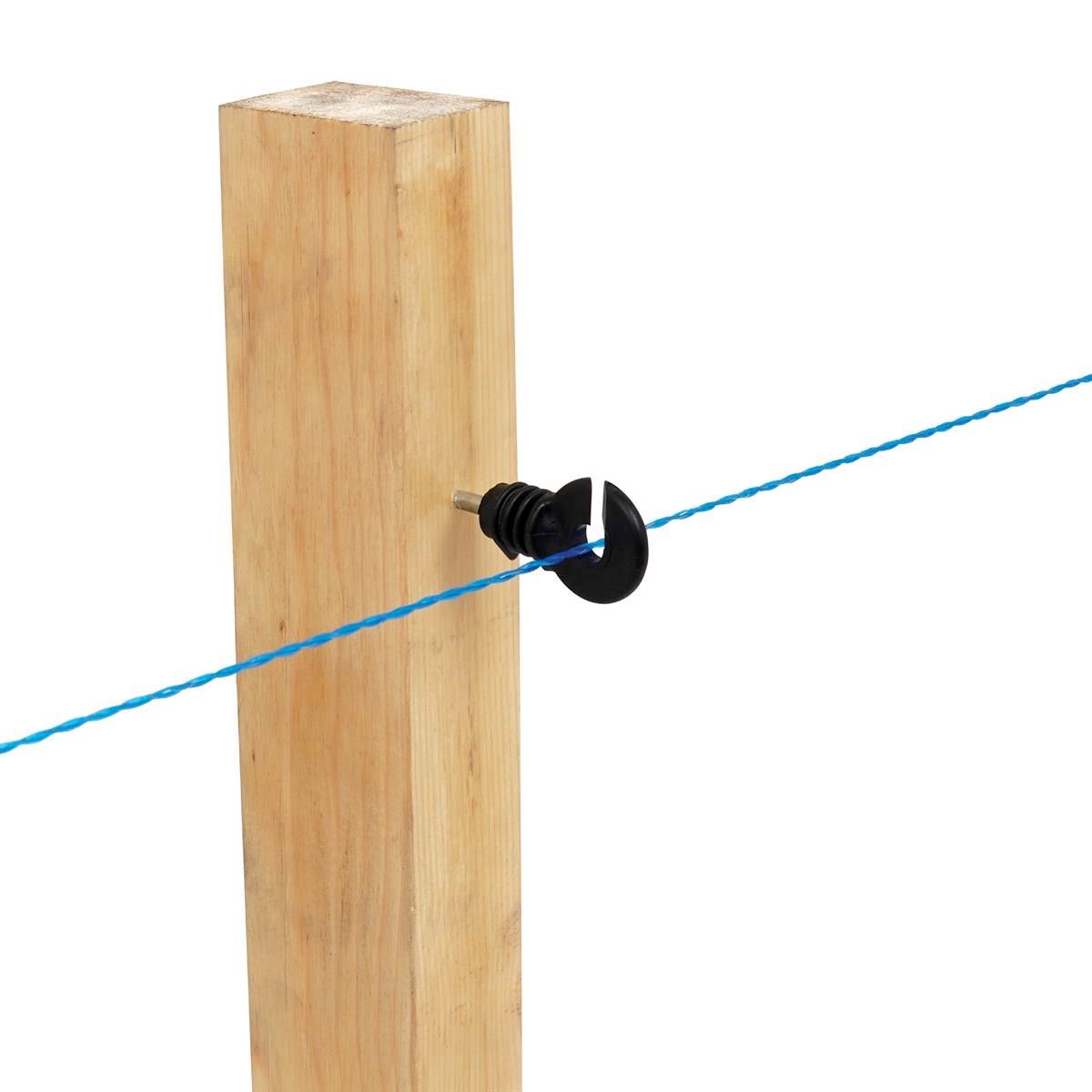 PUHU1507 Siyah Elektrikli Çit İzolatör 50 Adet (Orta Dayanımlı Pp)