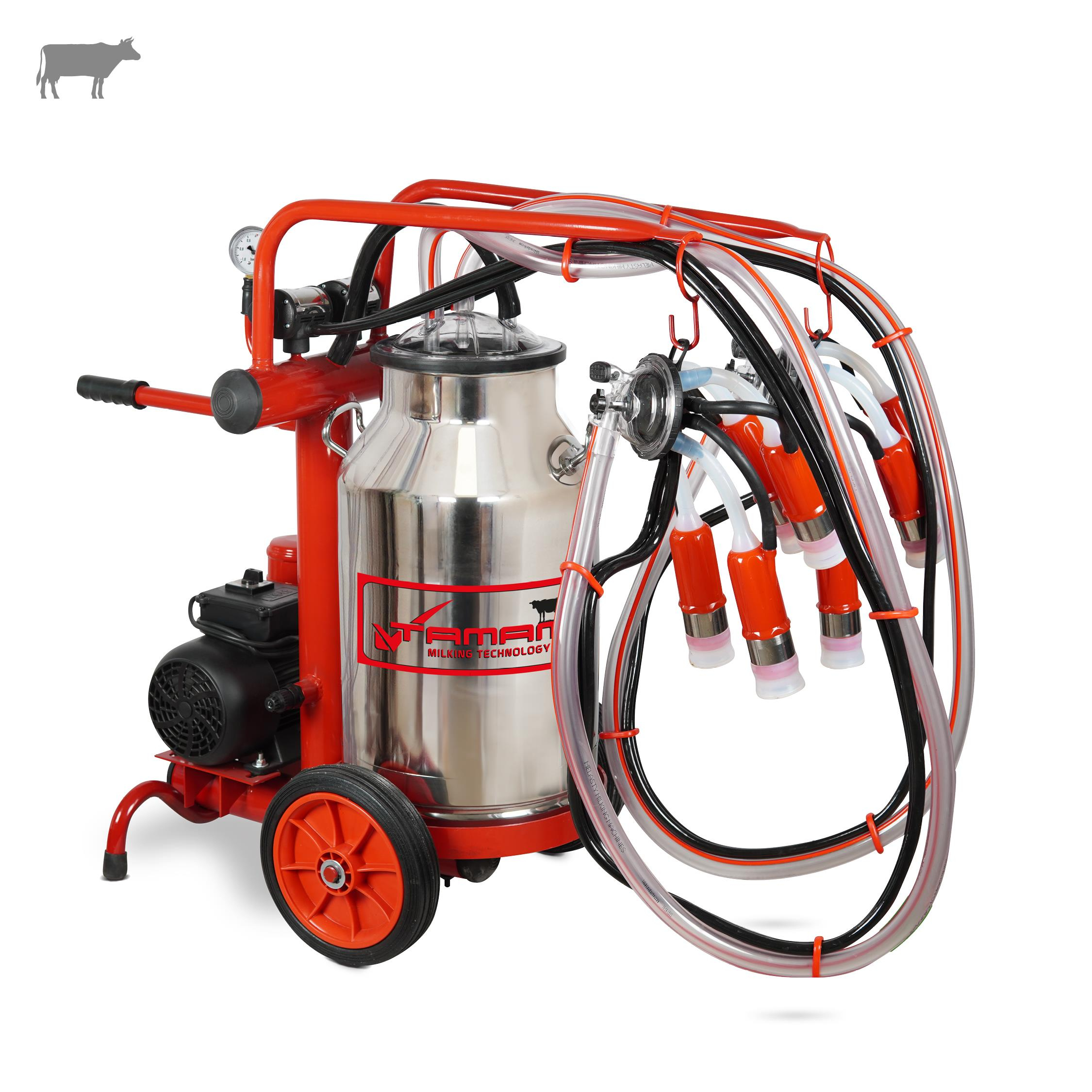 İKİLİ SAĞIM MAK. (BÜYÜKBAŞ) (ECOMINI)  (40 L Paslanmaz Güğüm - Silikon Memelik - Kuru 210 L/dk) | Cimritilki.com