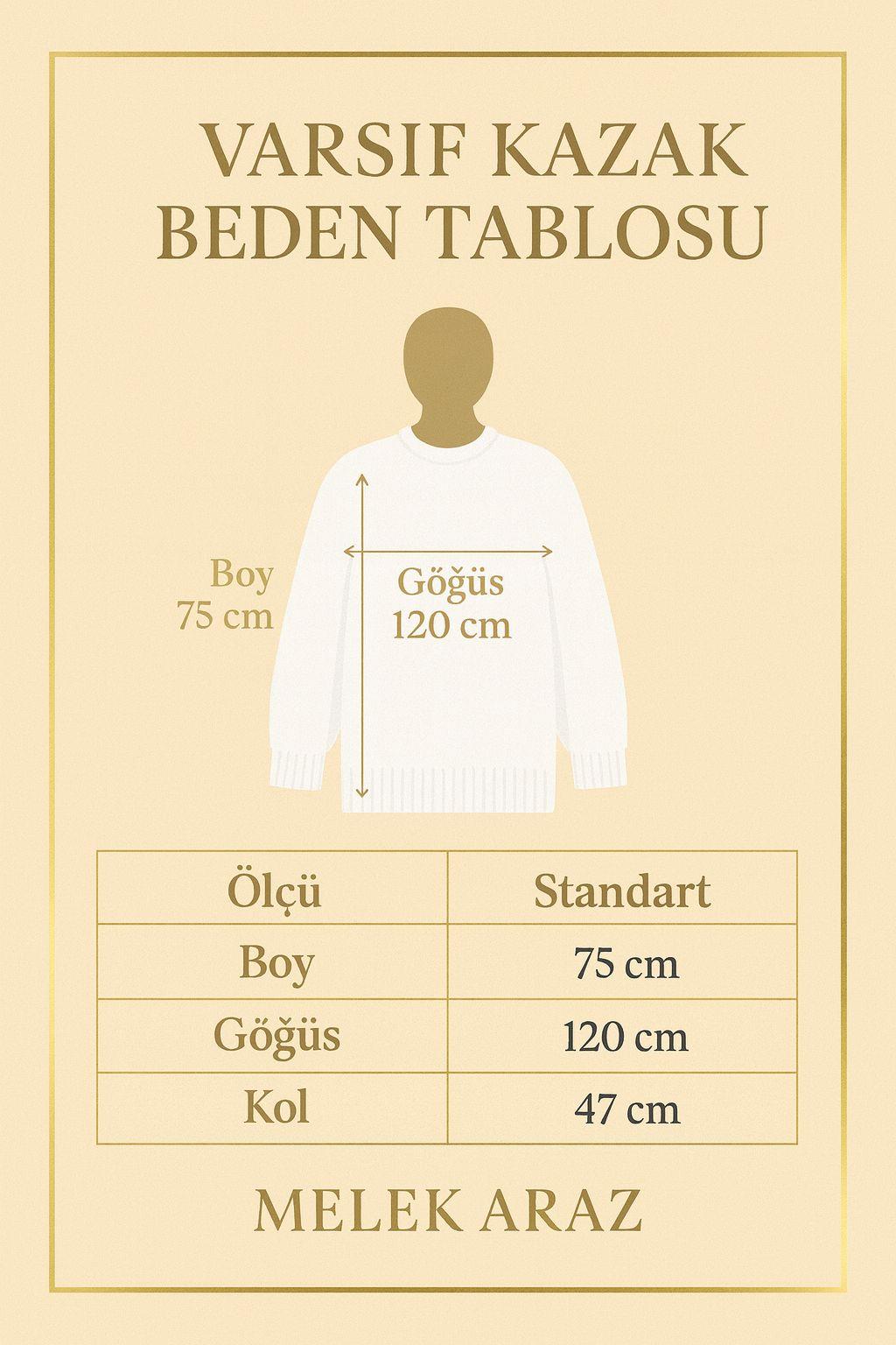 Basic Oversize Triko Kazak – Ekru