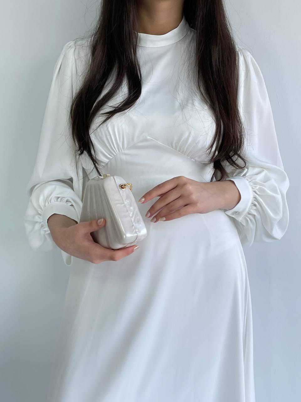 Beyaz Azra Elbise