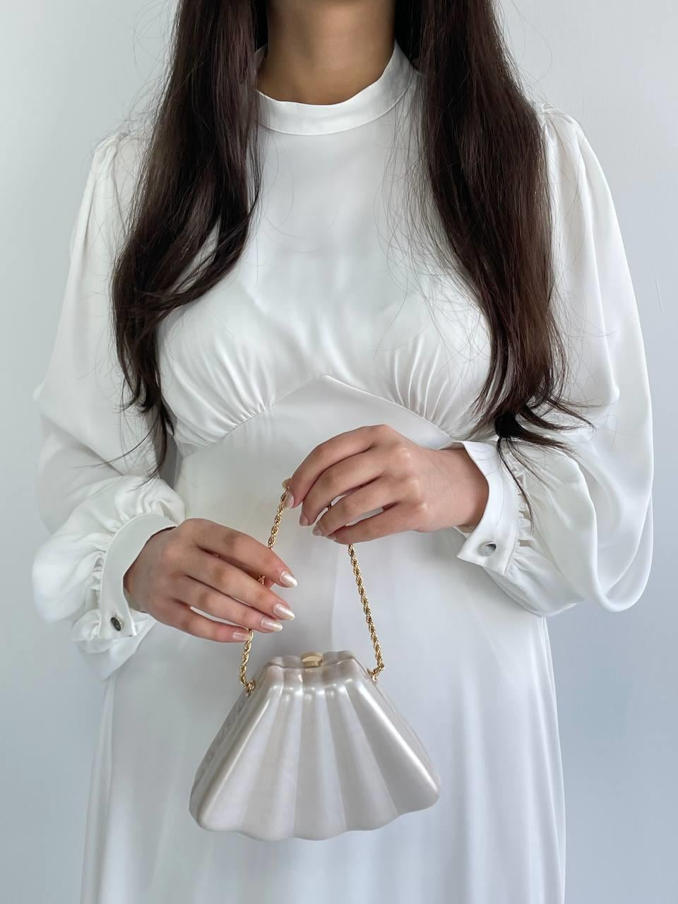 Beyaz Azra Elbise