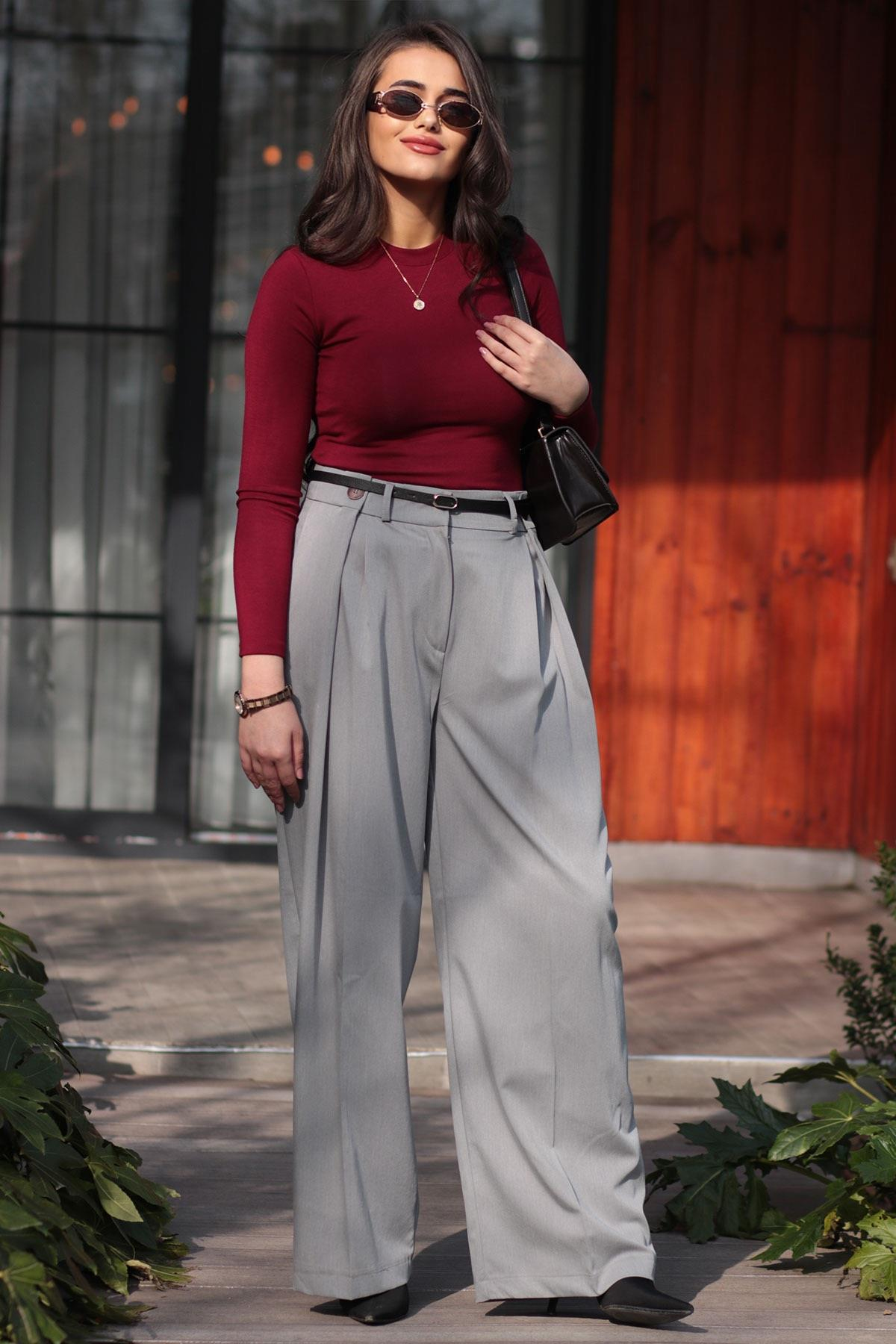 Bordo Basic Bluz Badi