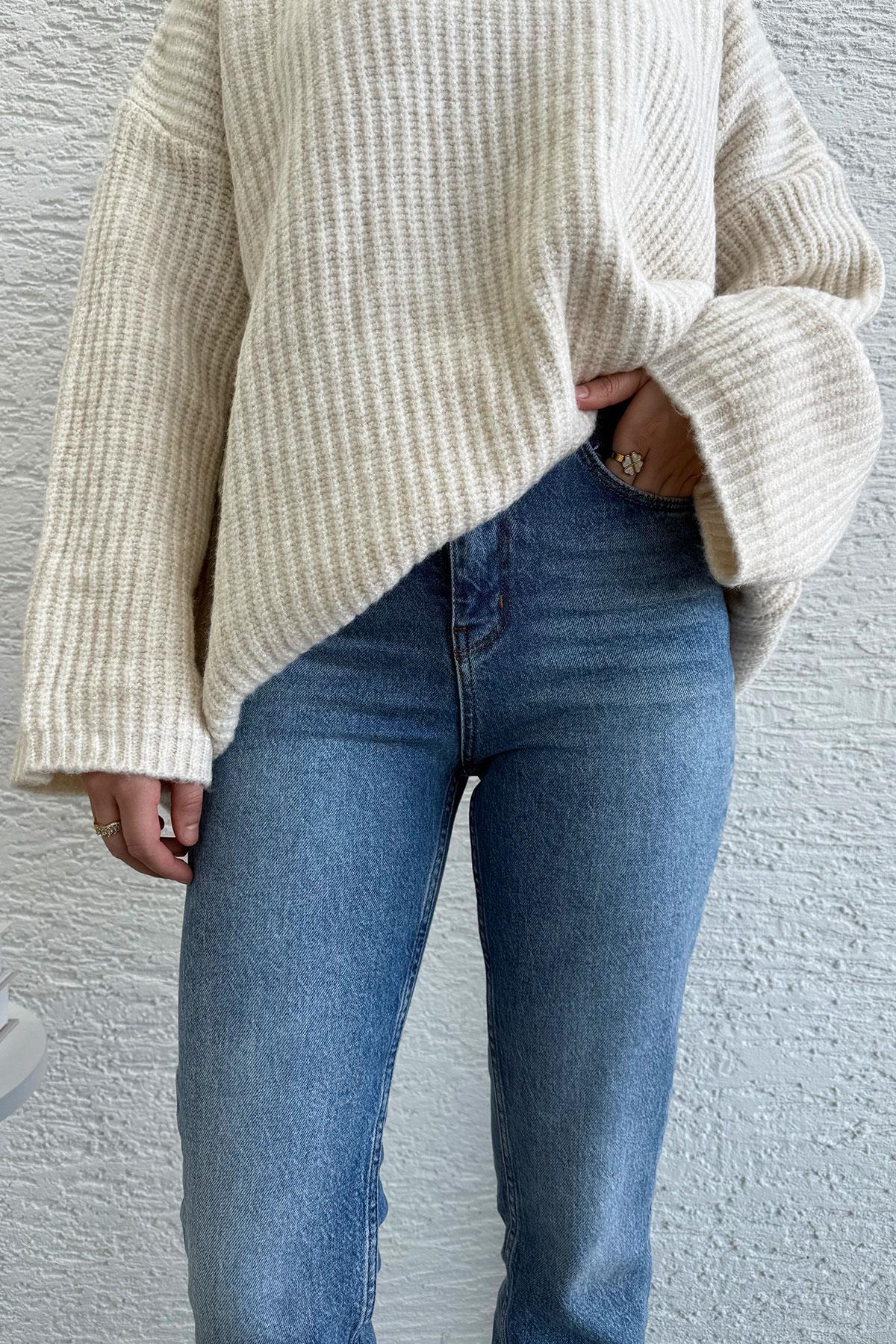 Boy Fit Kesim Jean Pantolon - Açık Mavi 