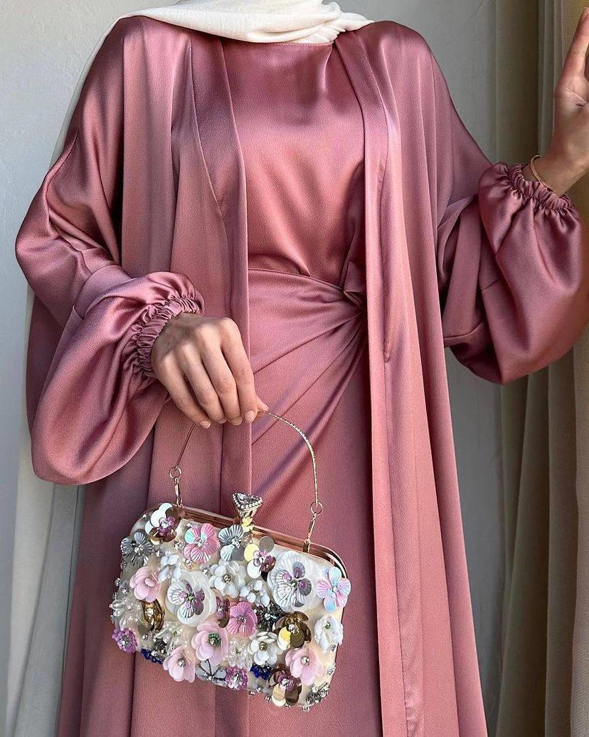 Gül Kurusu İnna Abaya Takım