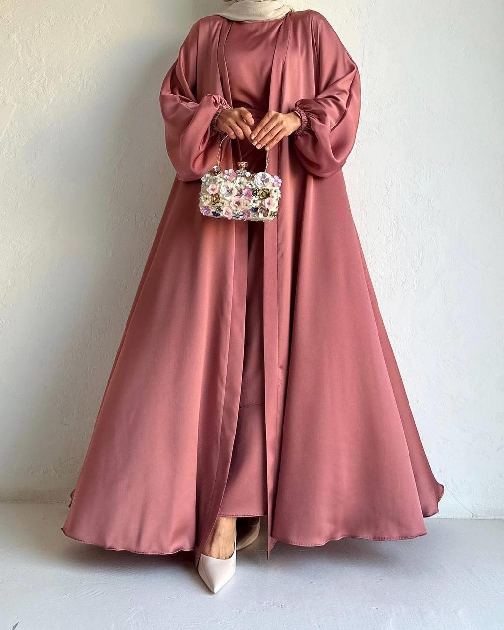 Gül Kurusu İnna Abaya Takım
