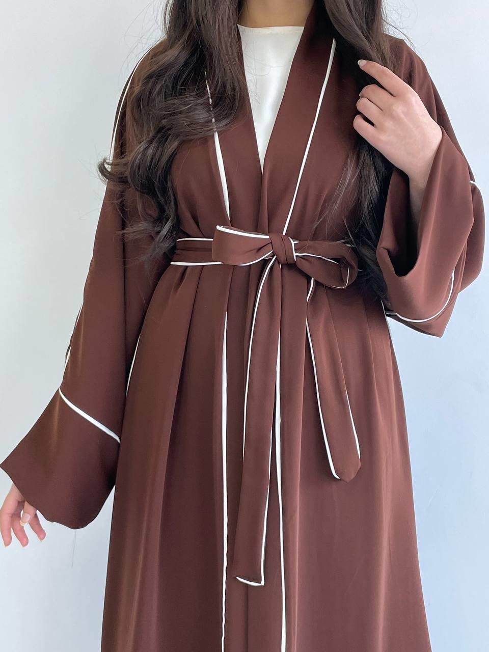 Kahve Biyeli Abaya