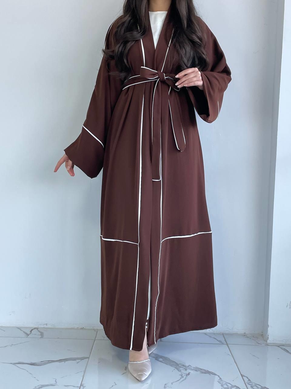 Kahve Biyeli Abaya