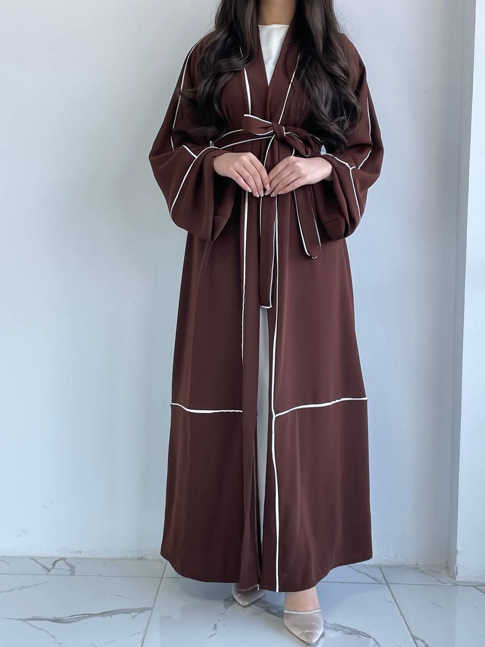Kahve Biyeli Abaya