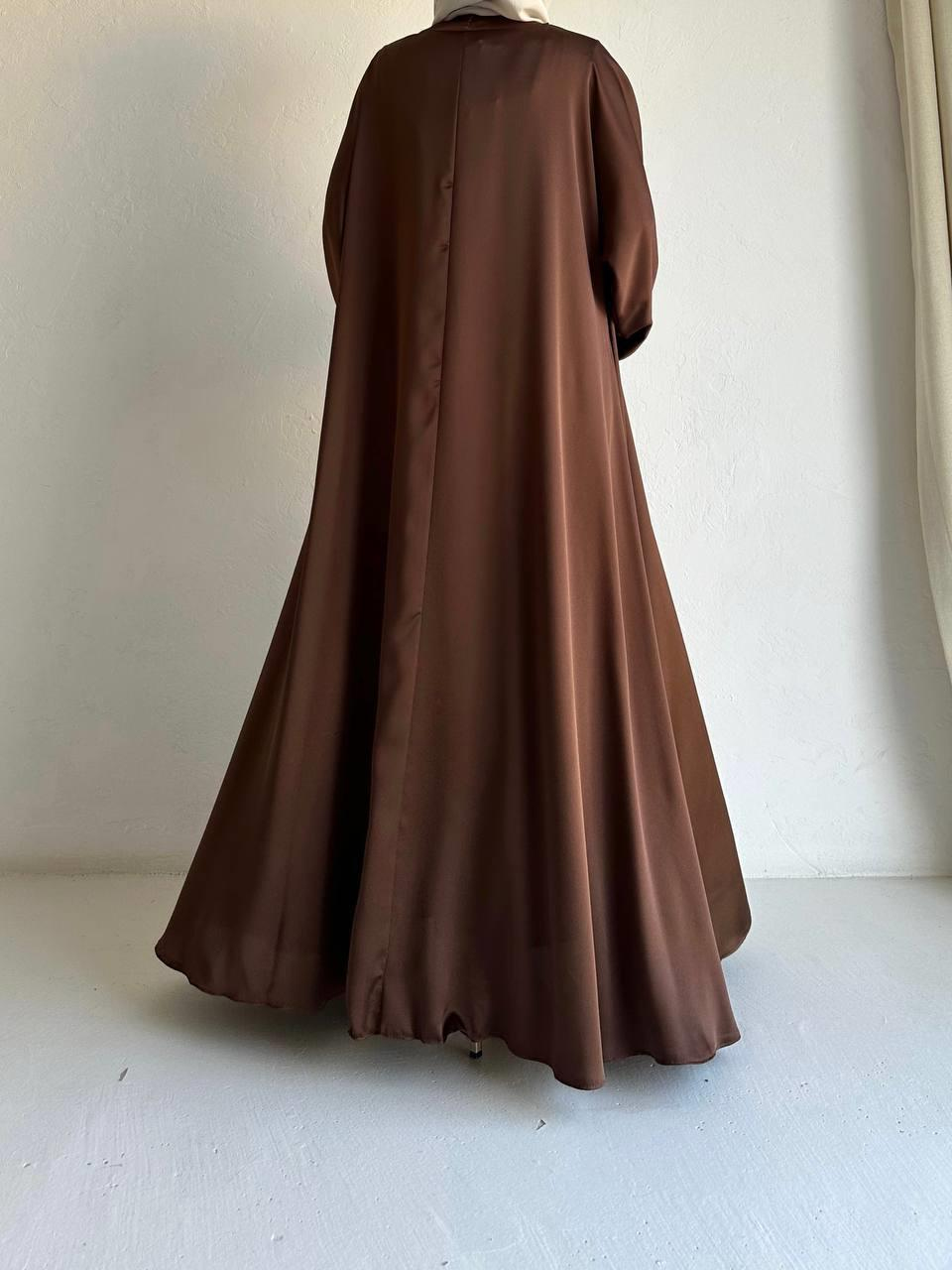 Kahve İnna Abaya Takım