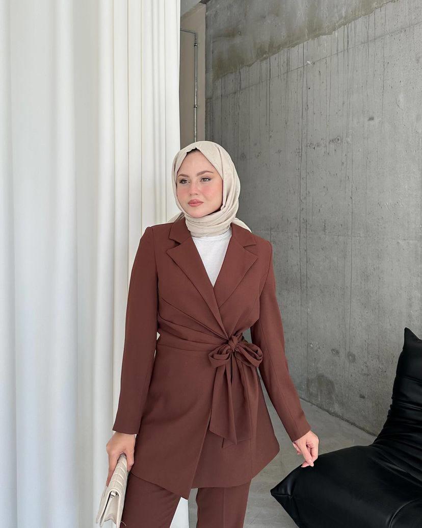 Kahve Terra Pantolon Takım