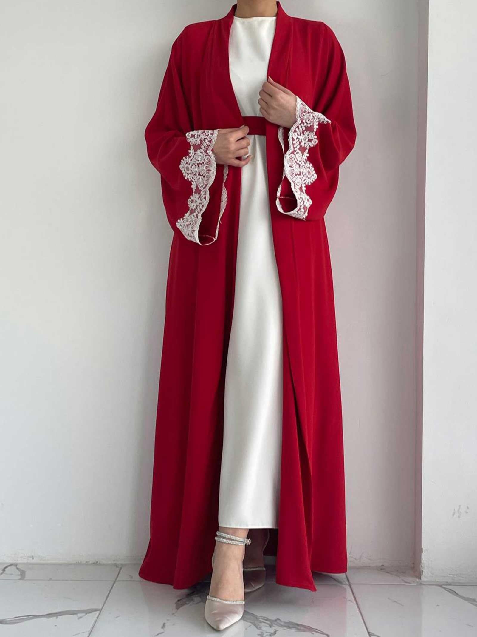 Kırmızı Elif Abaya