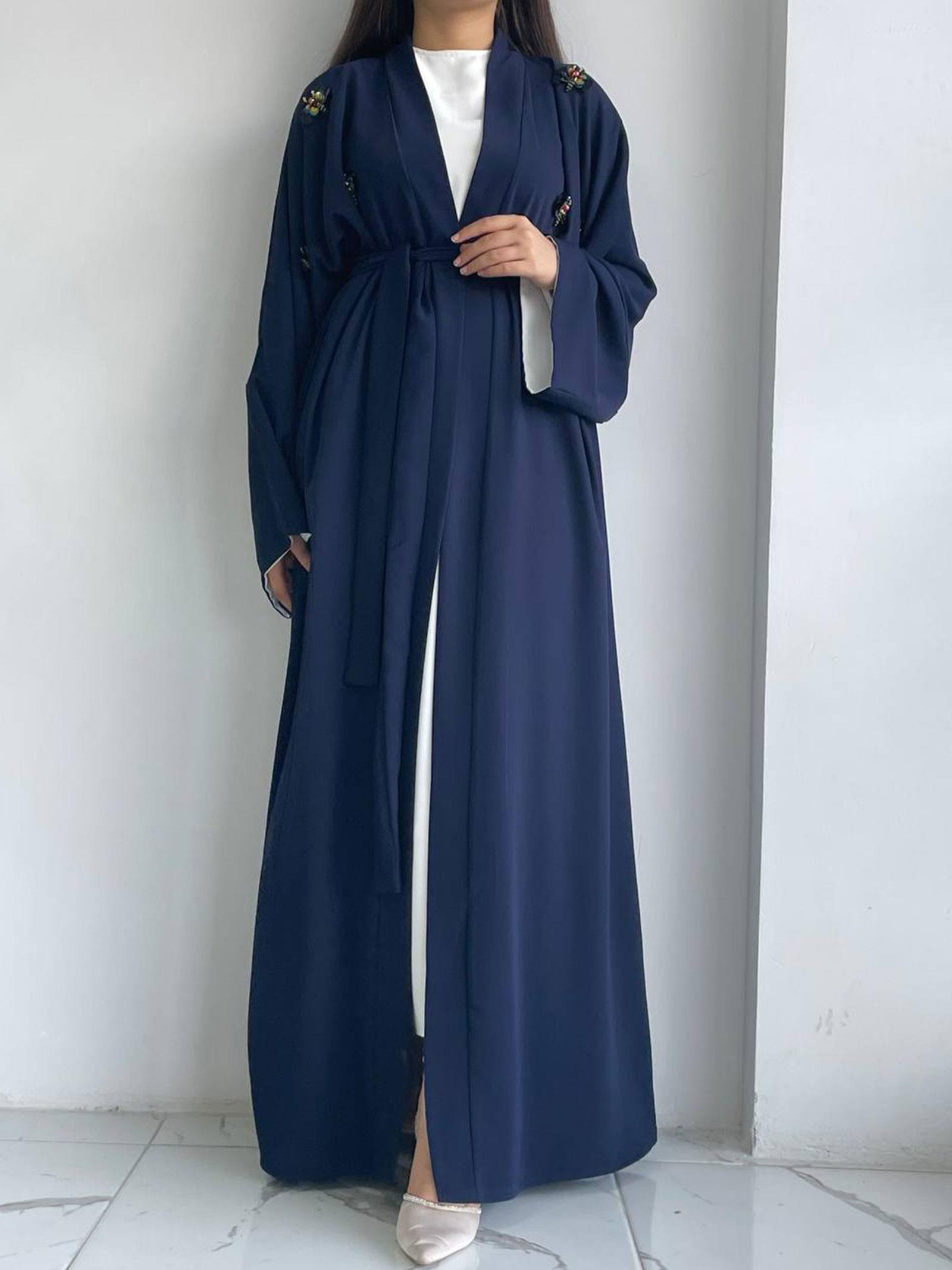 Lacivert Ebrar Abaya 