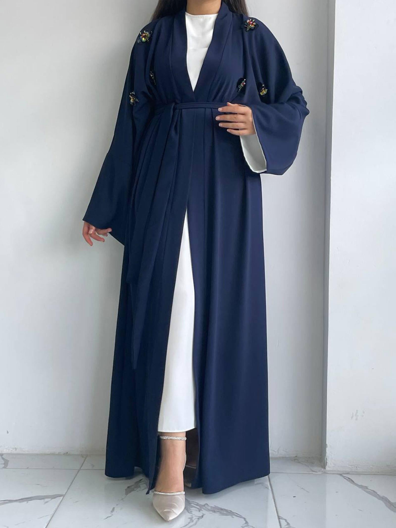 Lacivert Ebrar Abaya 