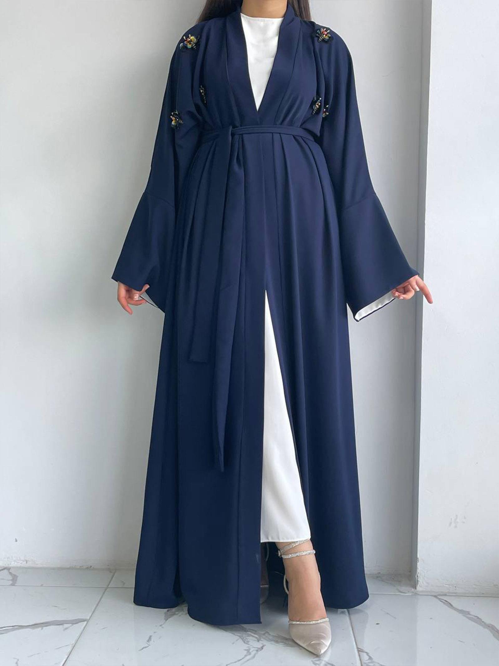 Lacivert Ebrar Abaya 