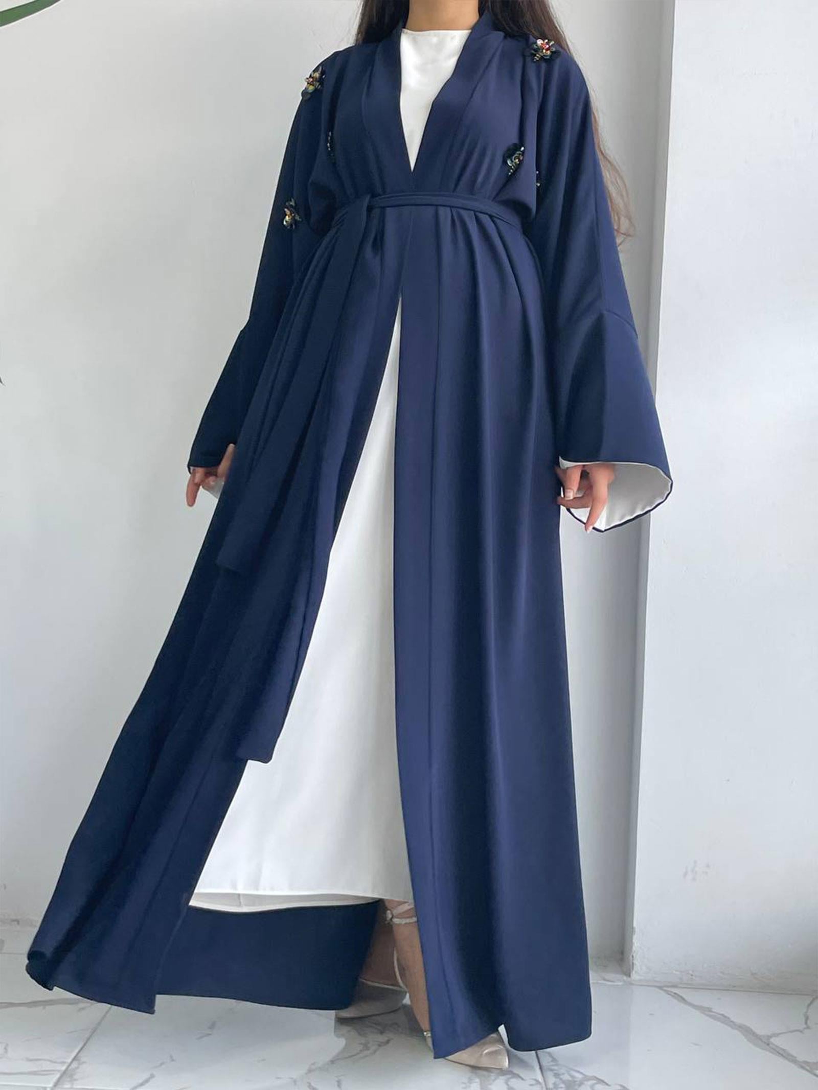Lacivert Ebrar Abaya 
