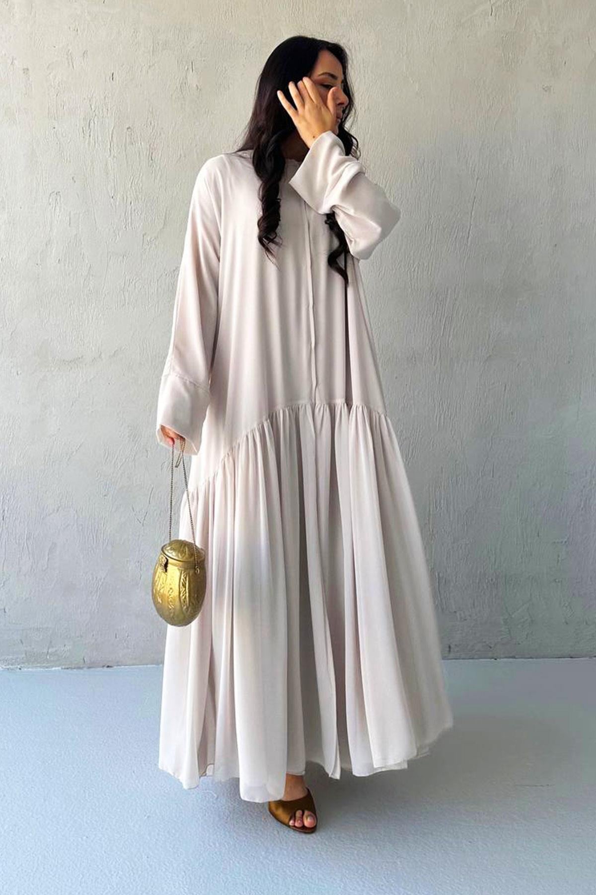 Liva Şifon Abaya -Taş