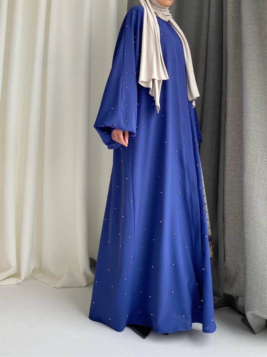 Mavi İncili Abaya 