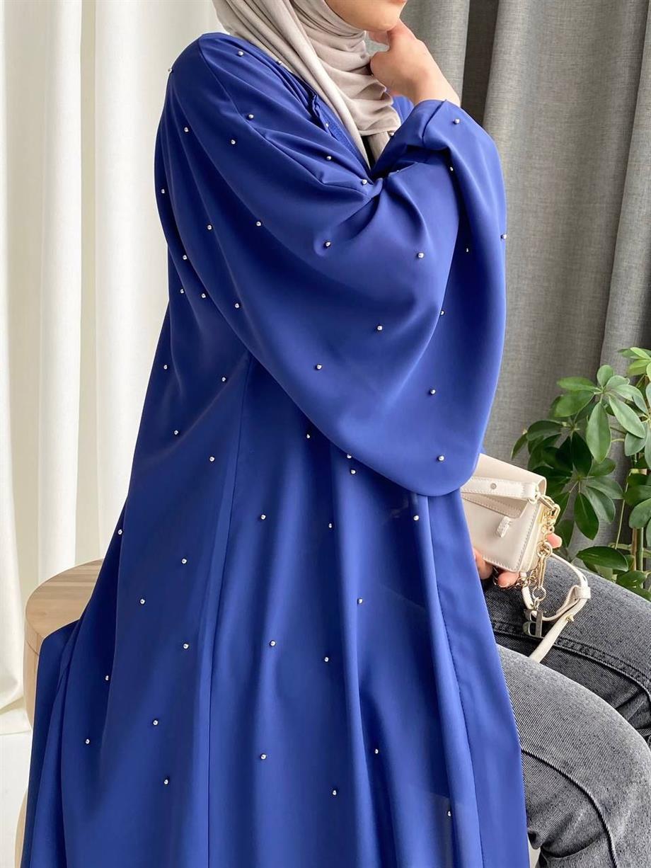 Mavi İncili Abaya 