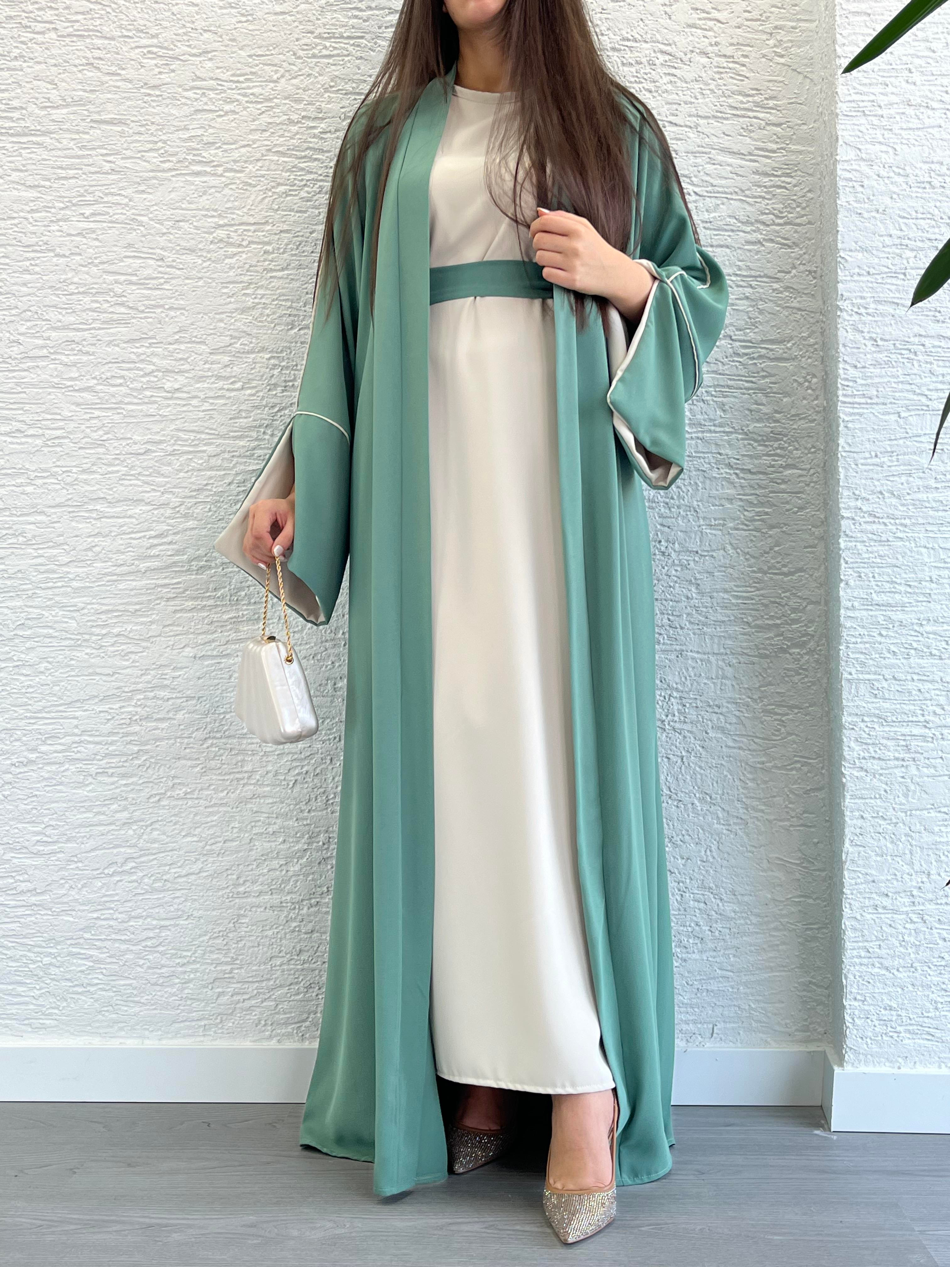 Mint Ayça Abaya Takım