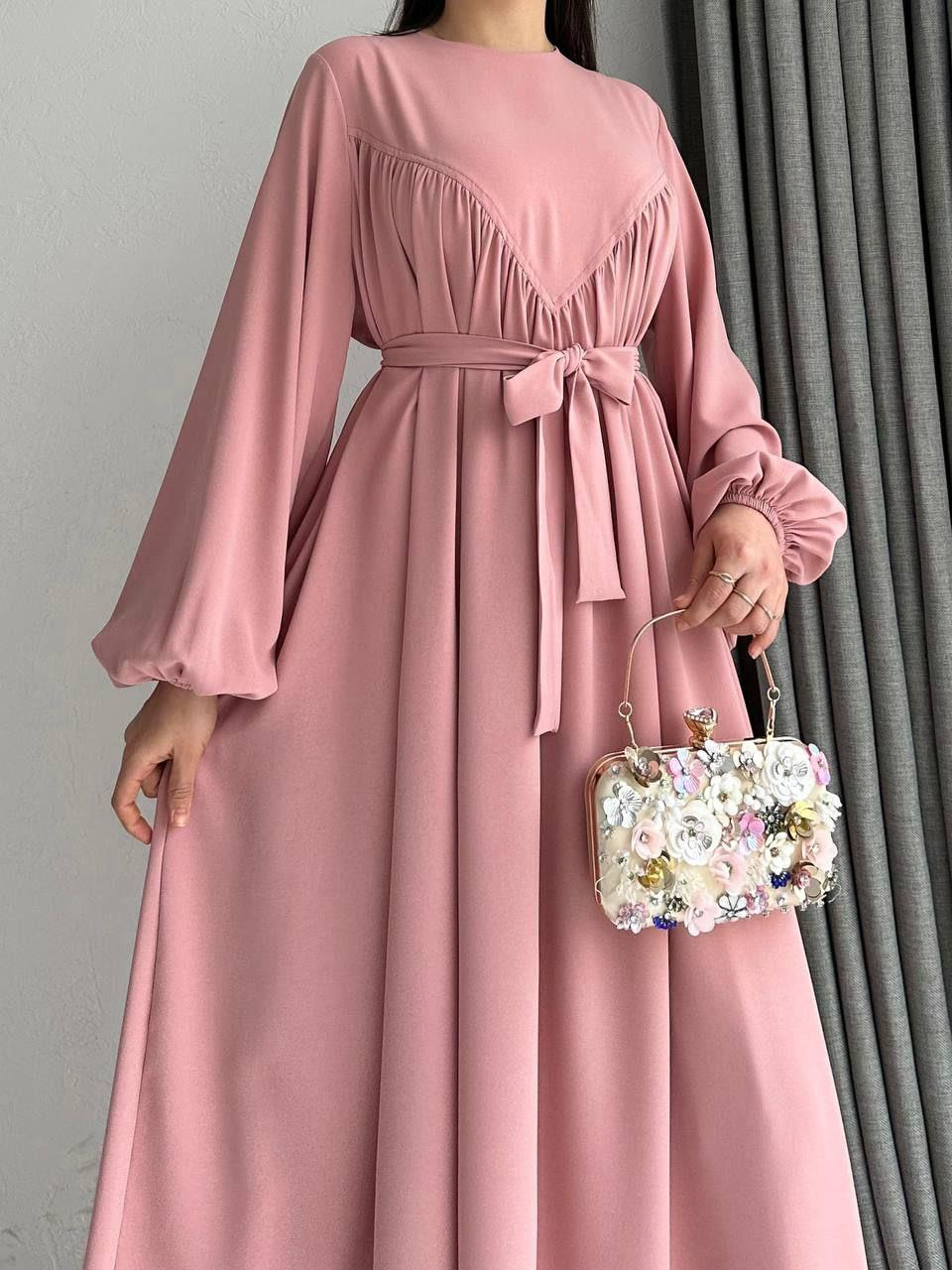 Pembe Asel Elbise 