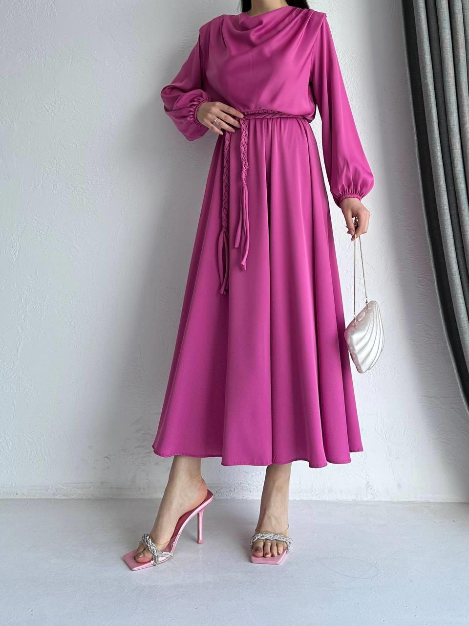 Pembe Henna Elbise 