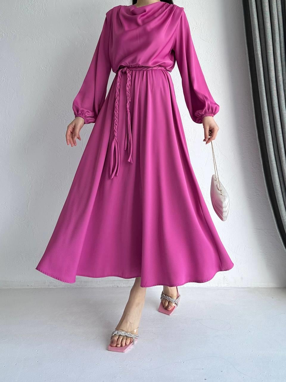 Pembe Henna Elbise 