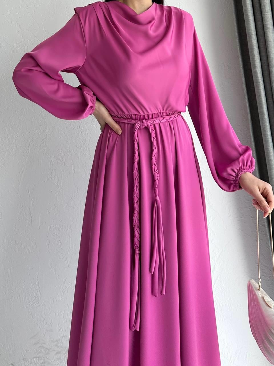 Pembe Henna Elbise 