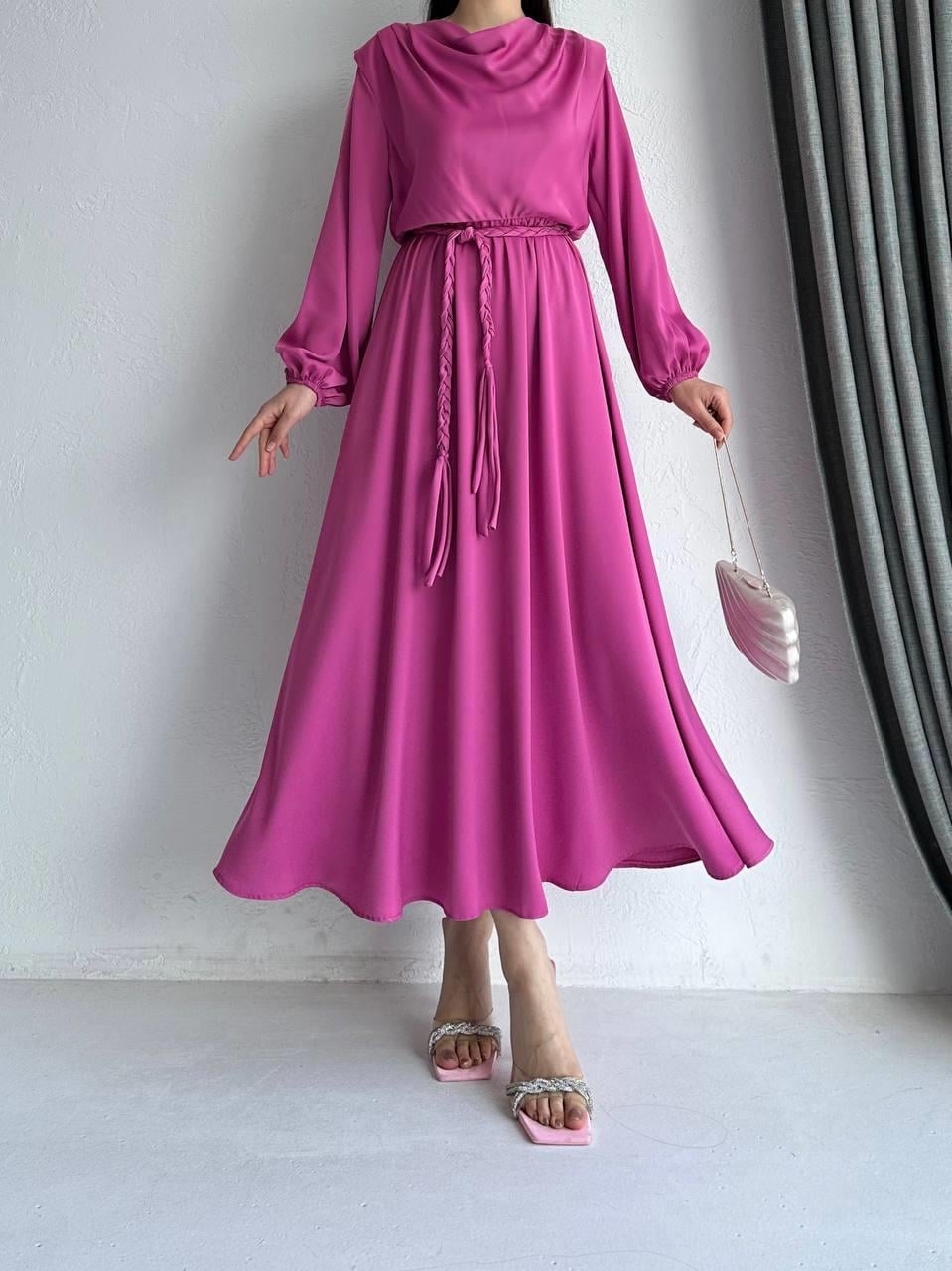 Pembe Henna Elbise 