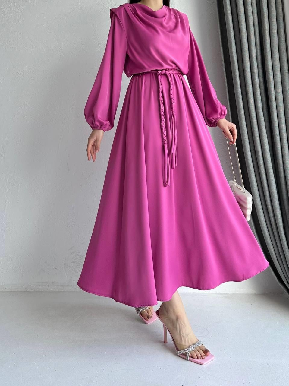 Pembe Henna Elbise 