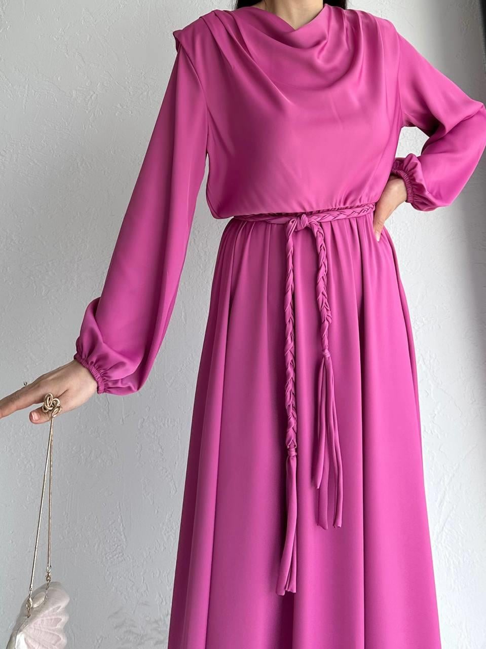Pembe Henna Elbise 