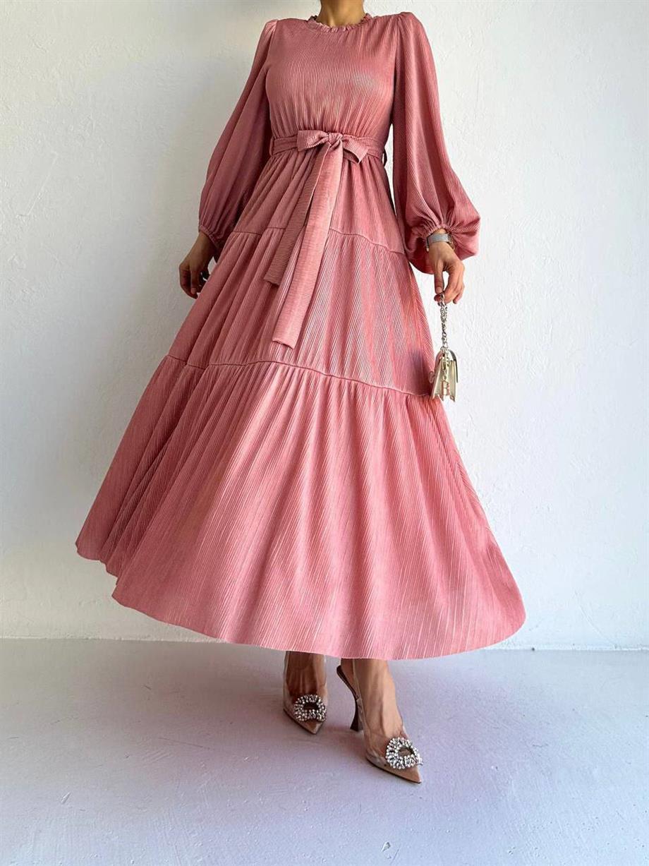 Pembe Lizbon Elbise
