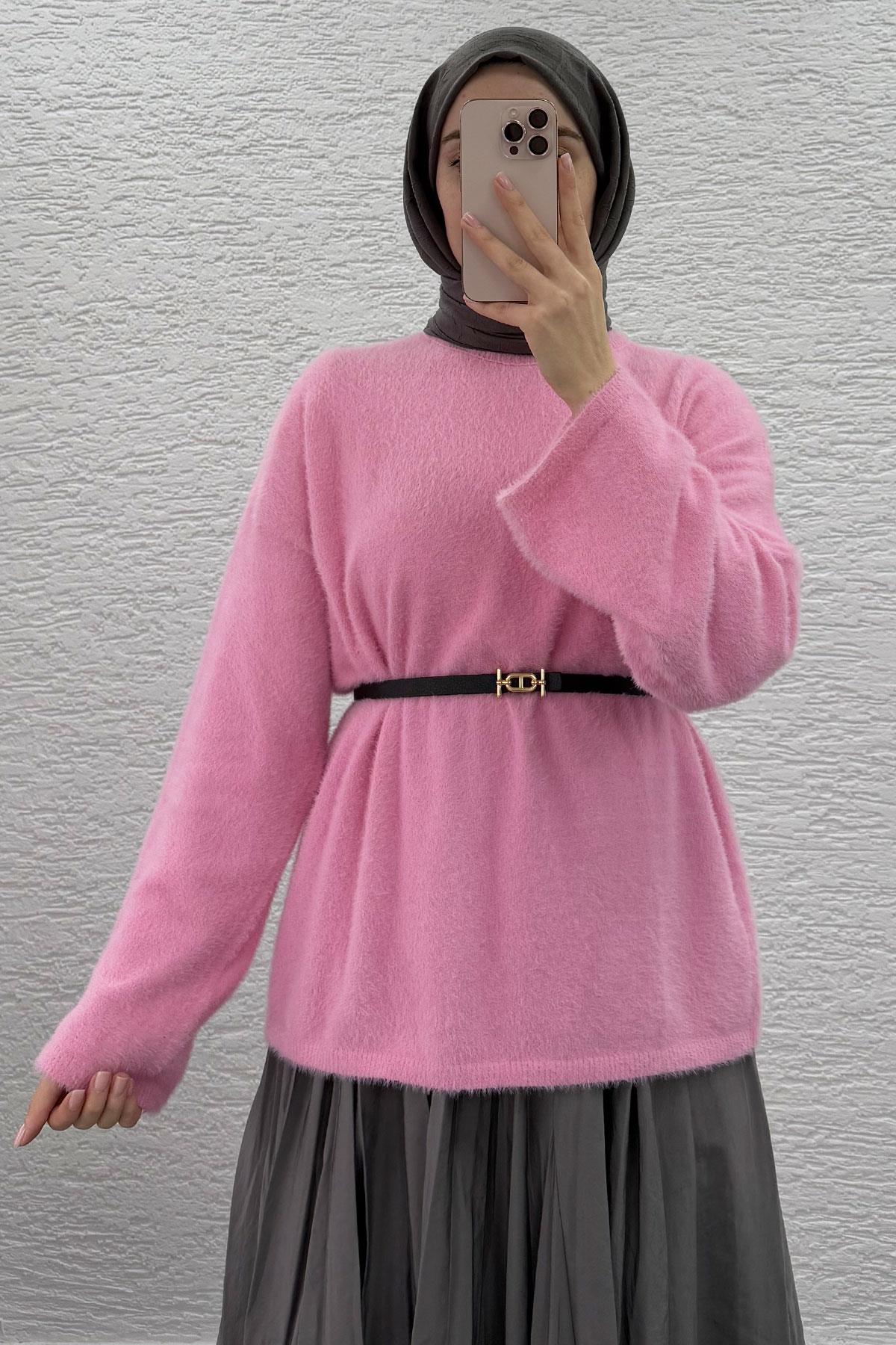Pembe Yumoş Kadın Kazak