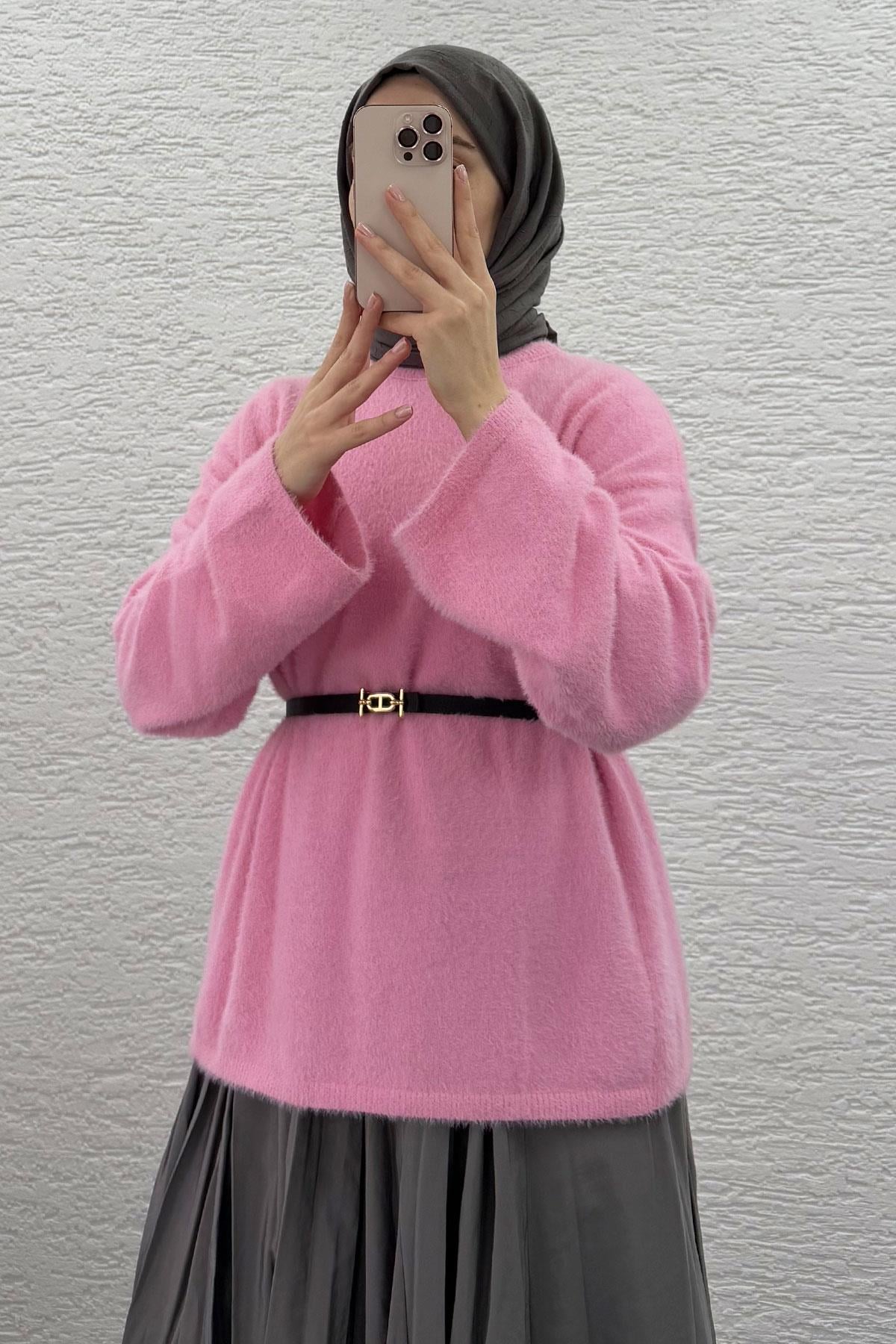 Pembe Yumoş Kadın Kazak