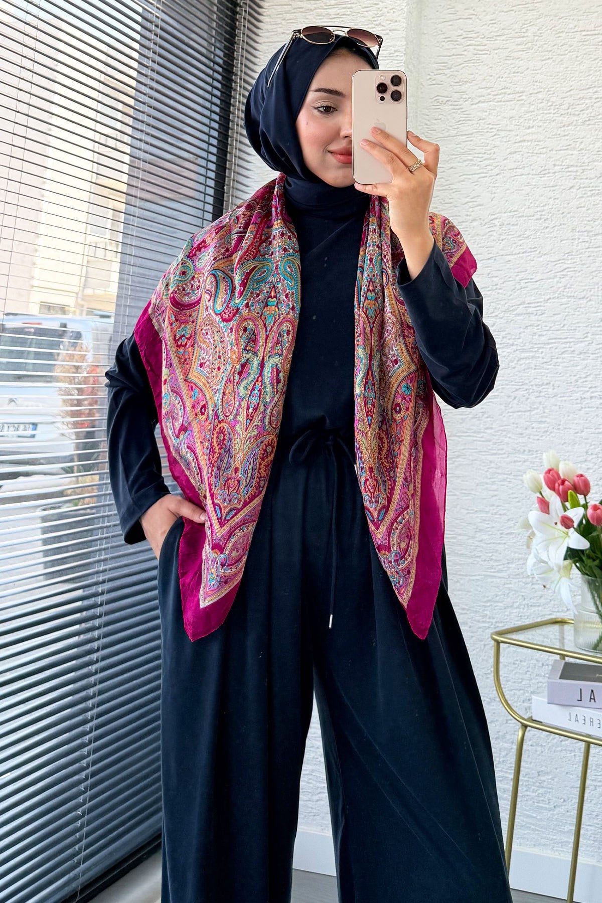 Premium Şalvar Kesim Double Face Pantolon Takım - Antrasit