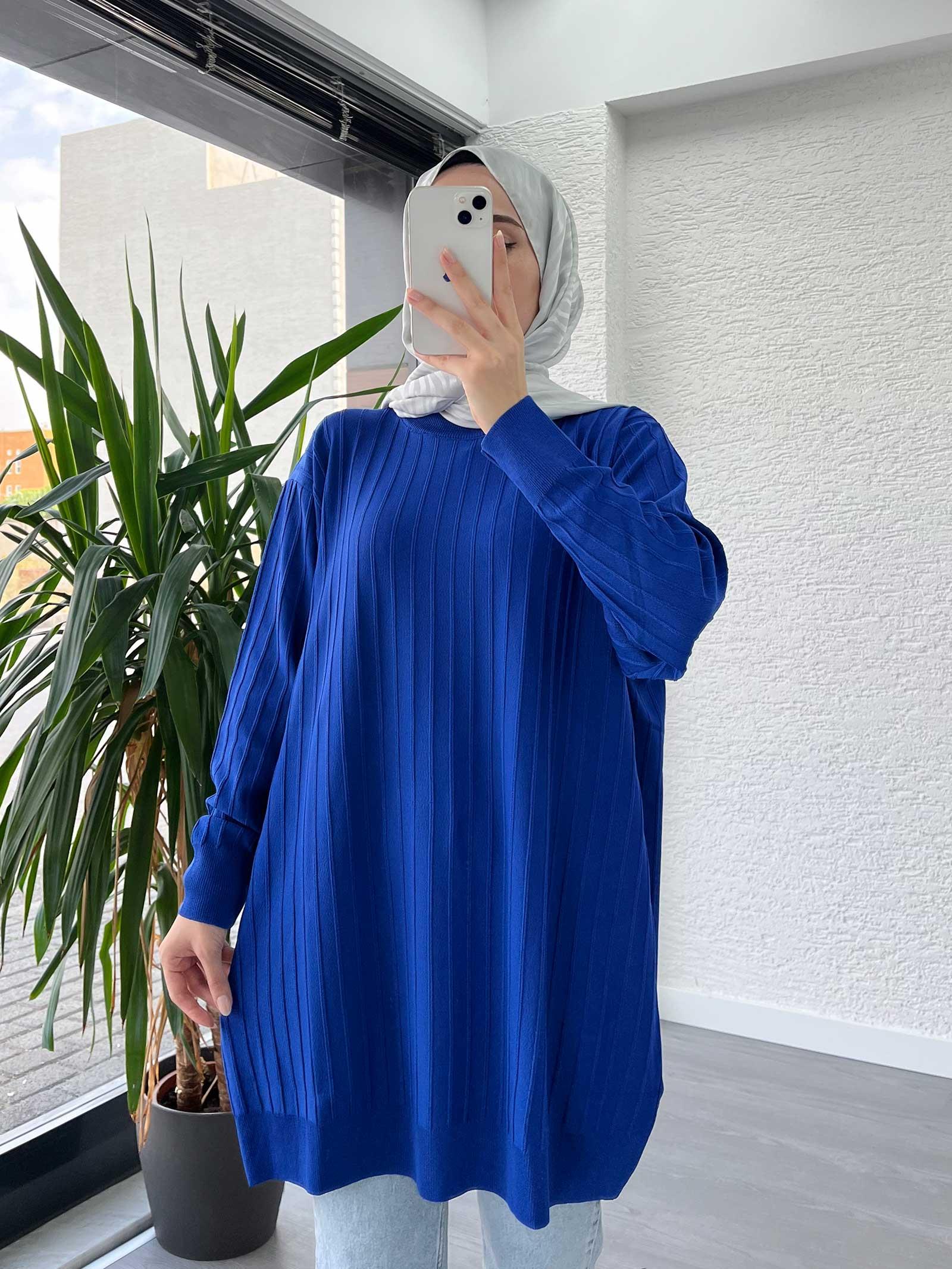 Saks Soğuk İplik Kazak Tunik