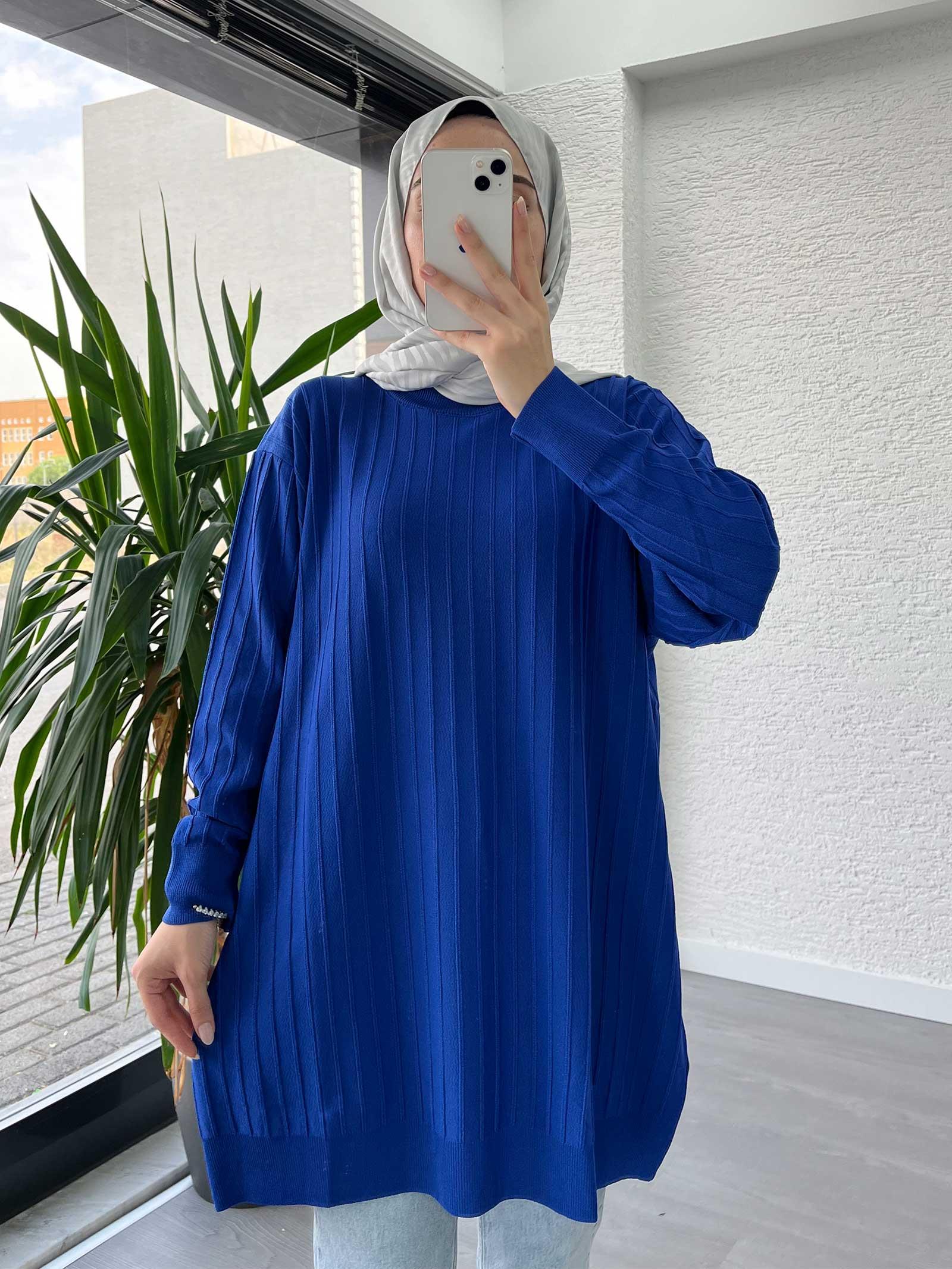 Saks Soğuk İplik Kazak Tunik