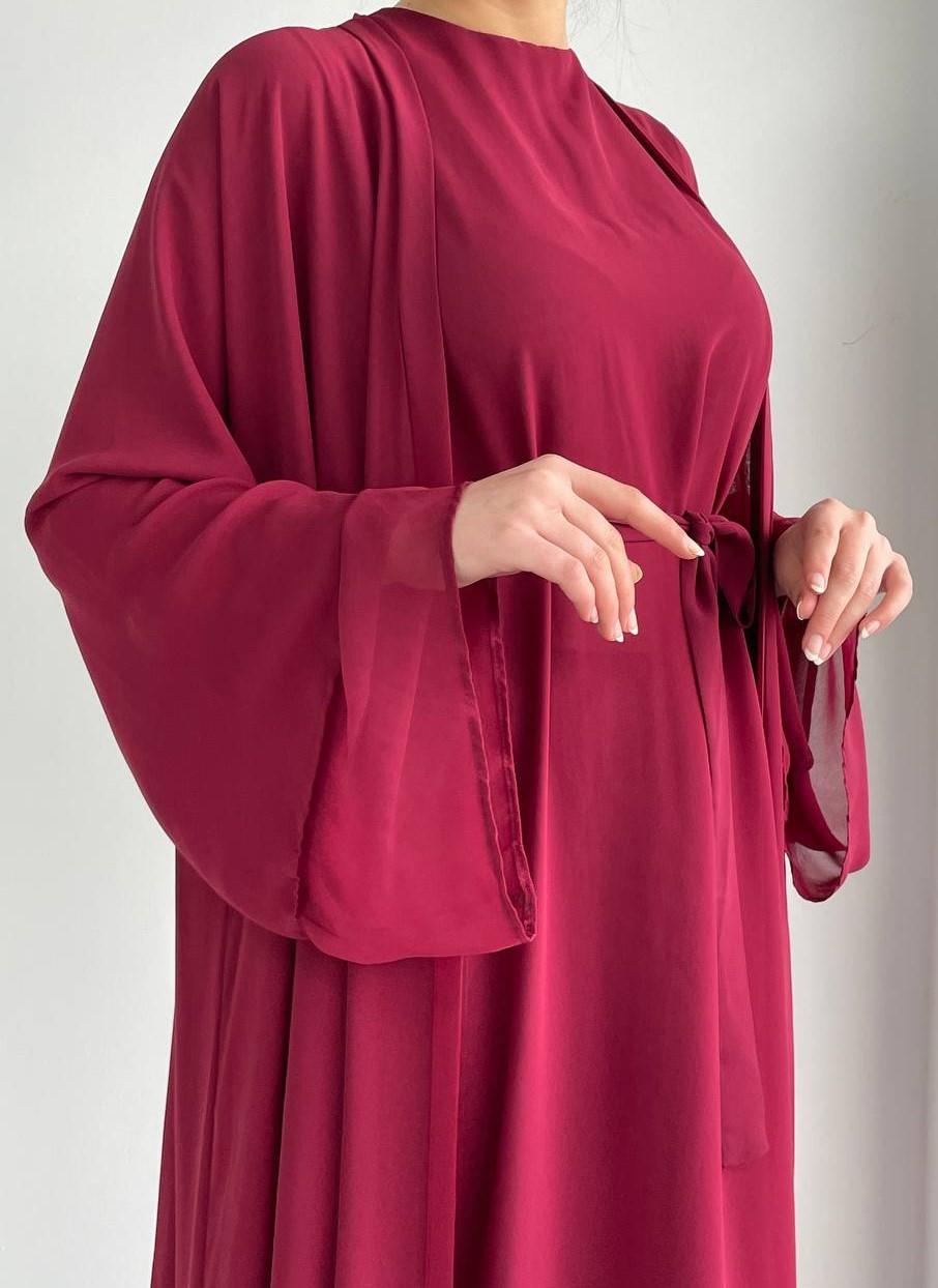 Şifon Anna Şifon Abaya Takım