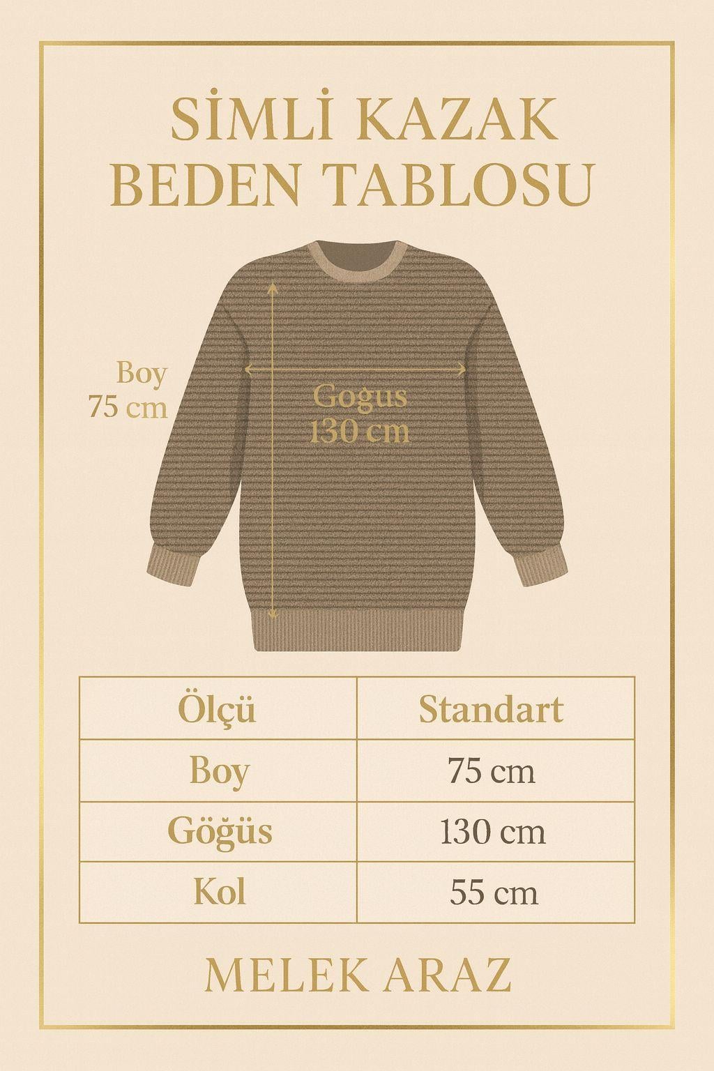 Sim Geçişli Oversize Kadın Triko Kazak – Mint