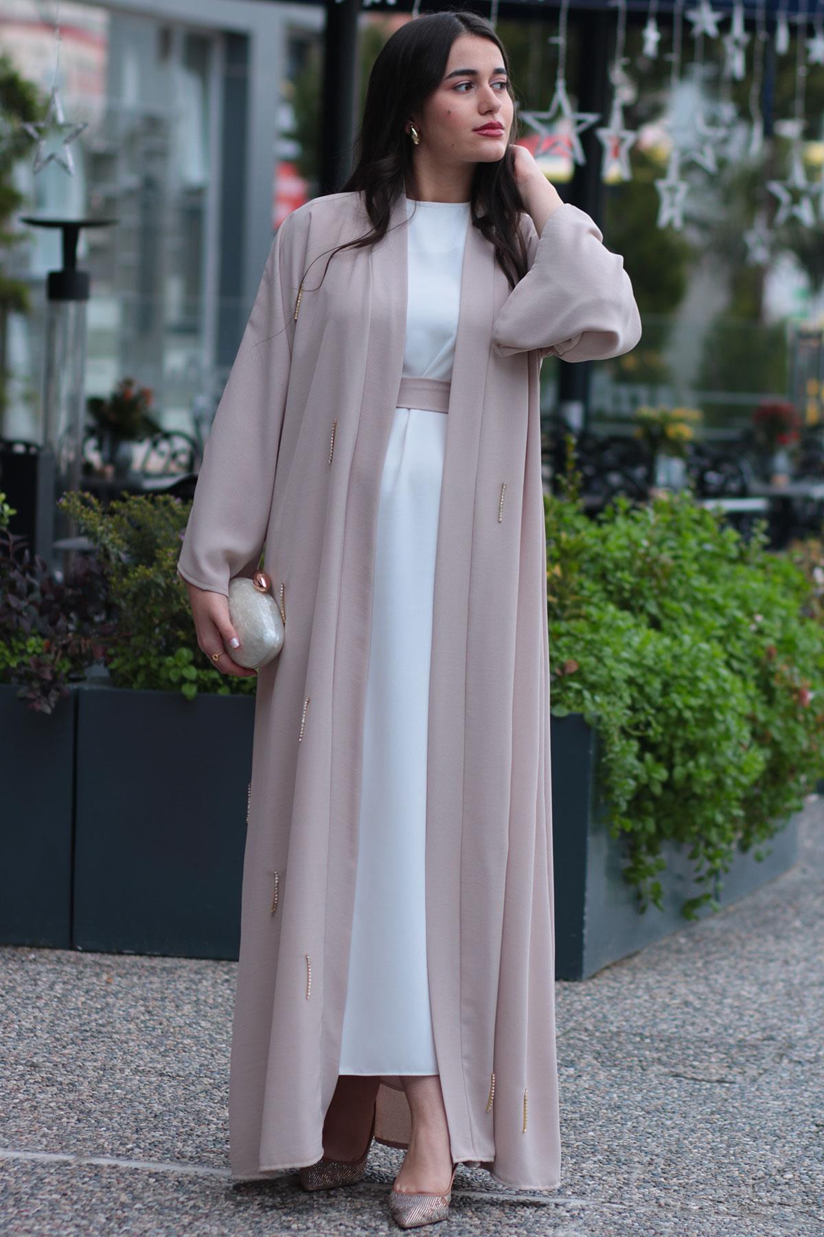 Taş Taşlı Abaya 
