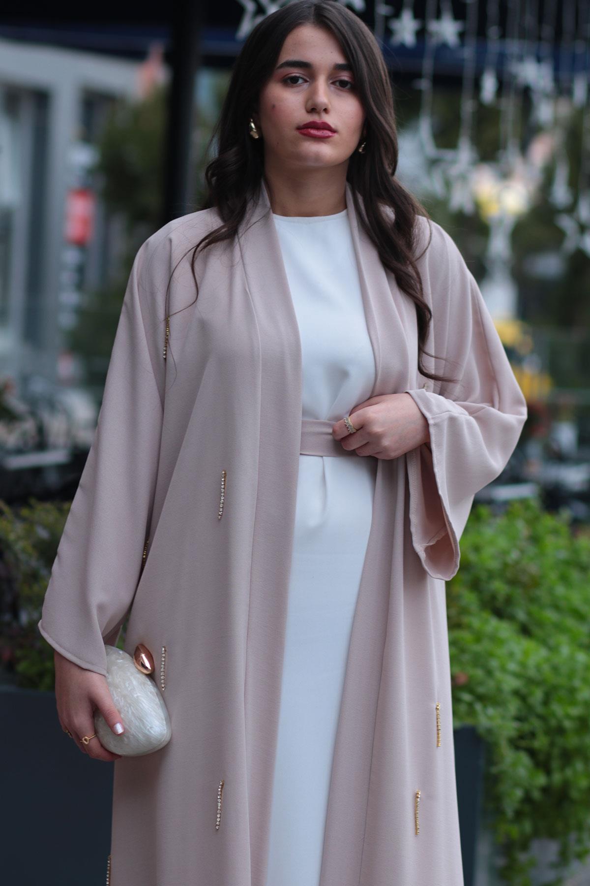 Taş Taşlı Abaya 