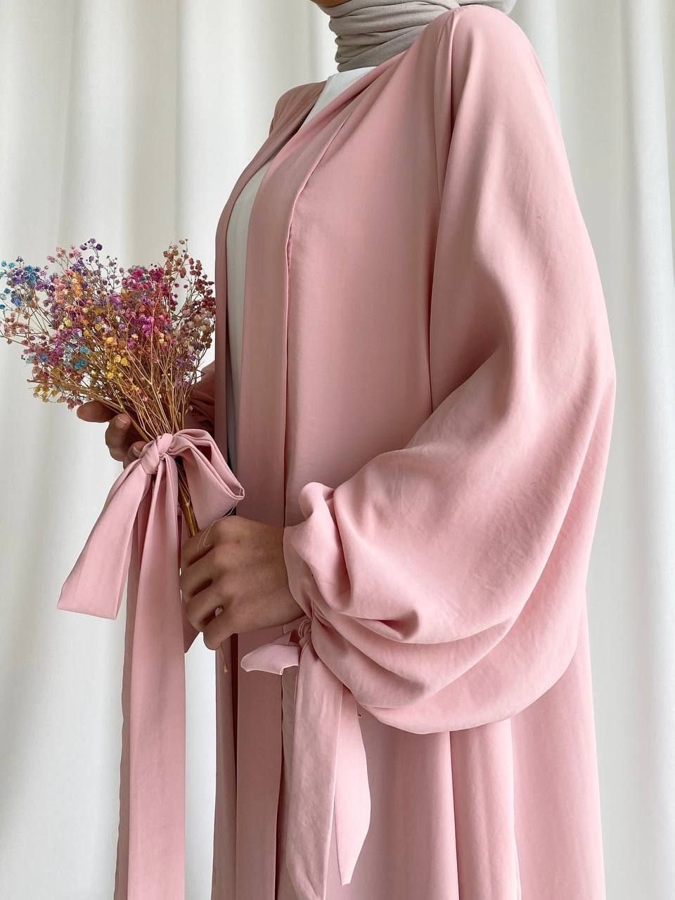 Toz Pembe Hanzade Abaya