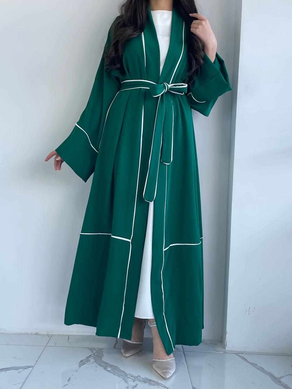Yeşil Biyeli Abaya