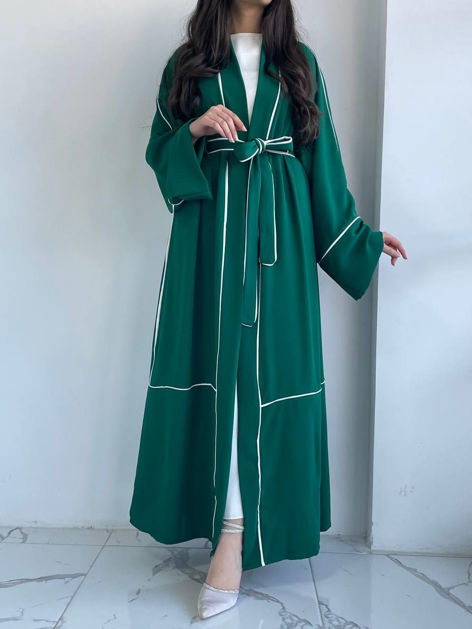 Yeşil Biyeli Abaya