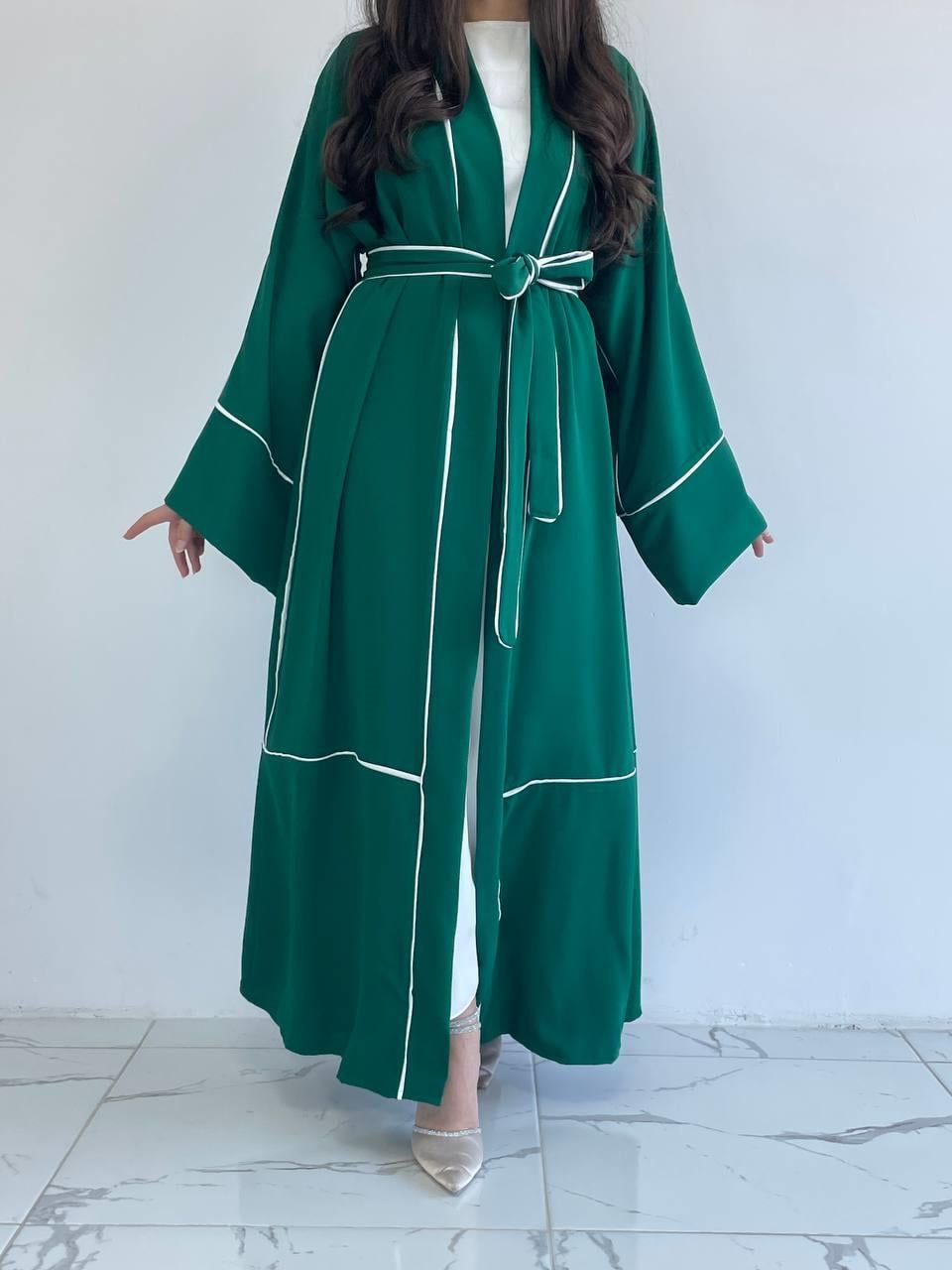 Yeşil Biyeli Abaya