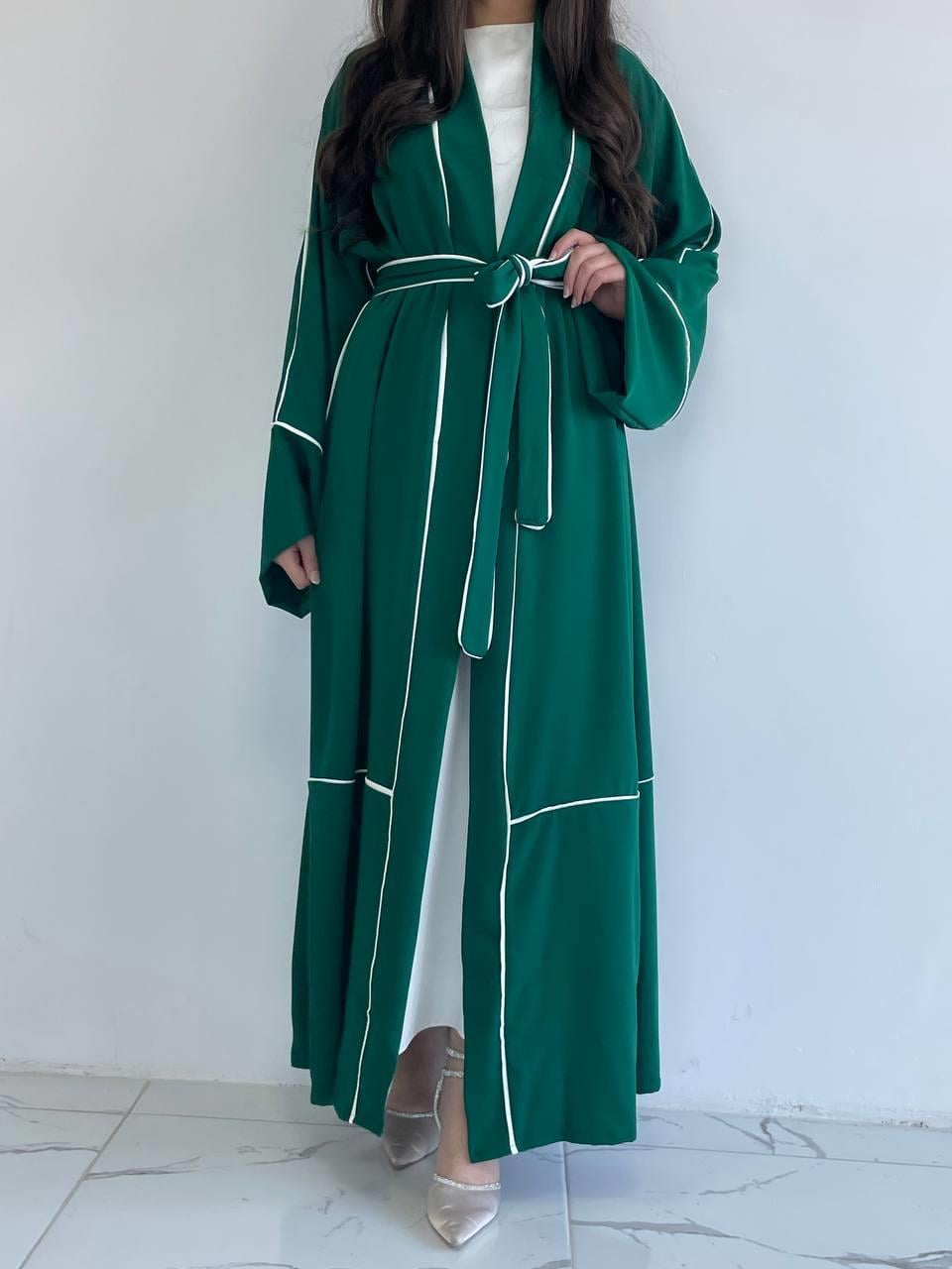 Yeşil Biyeli Abaya