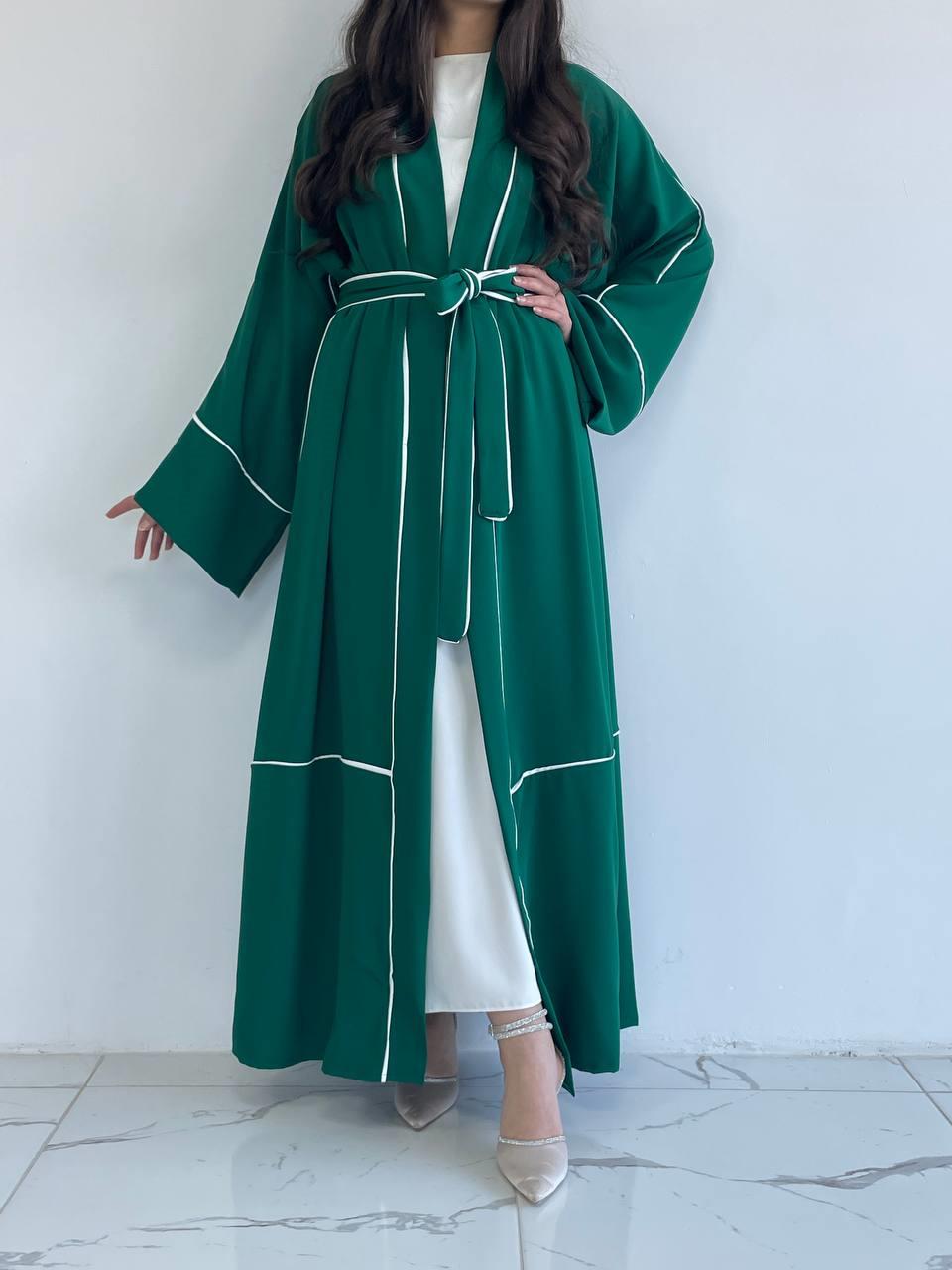 Yeşil Biyeli Abaya