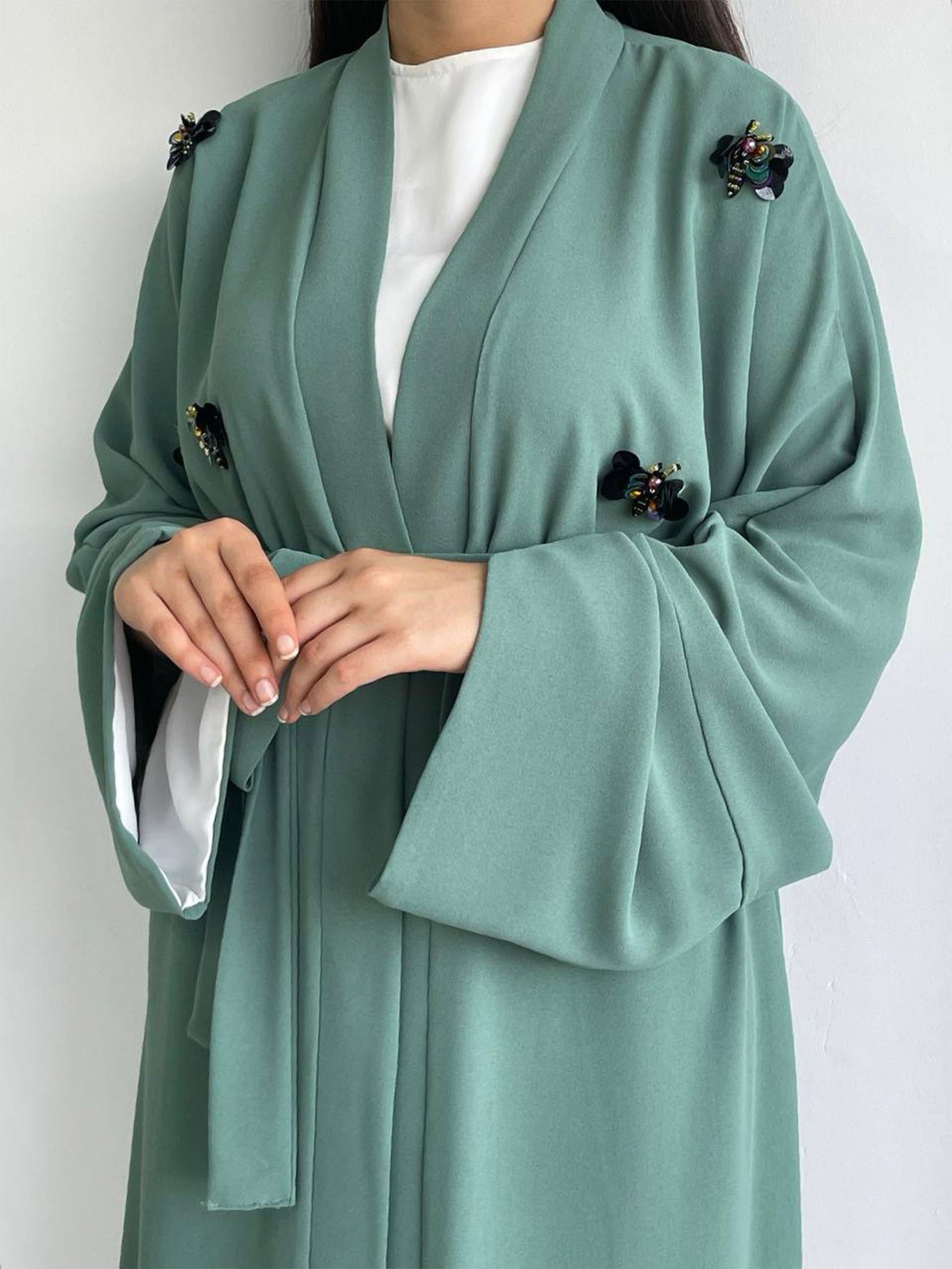 Yeşil Ebrar Abaya 