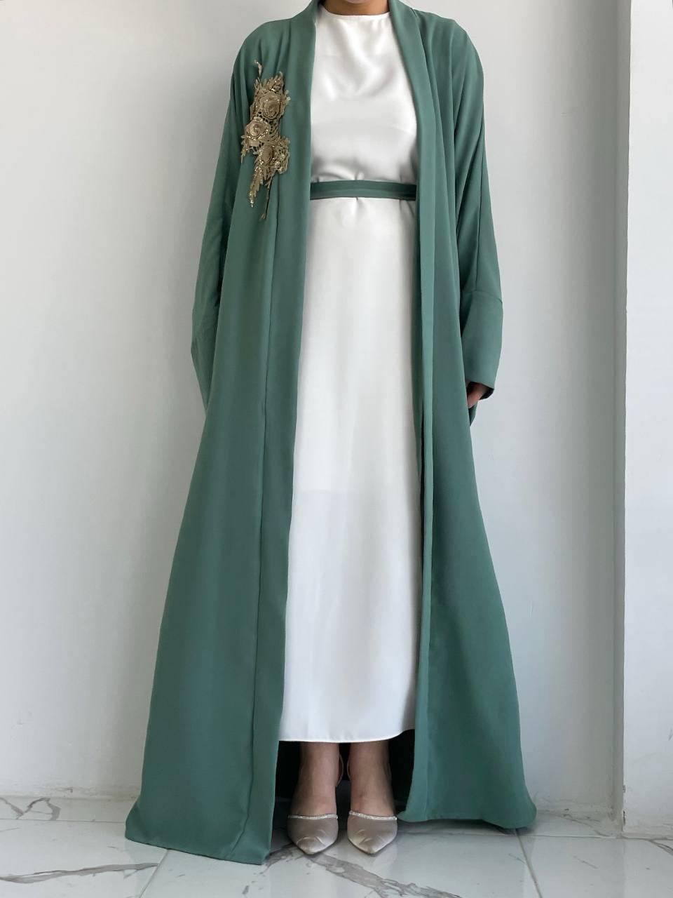 Yeşil Nida Abaya Takım 