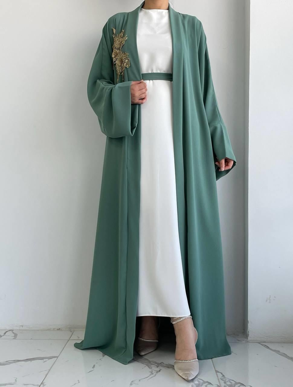 Yeşil Nida Abaya Takım 