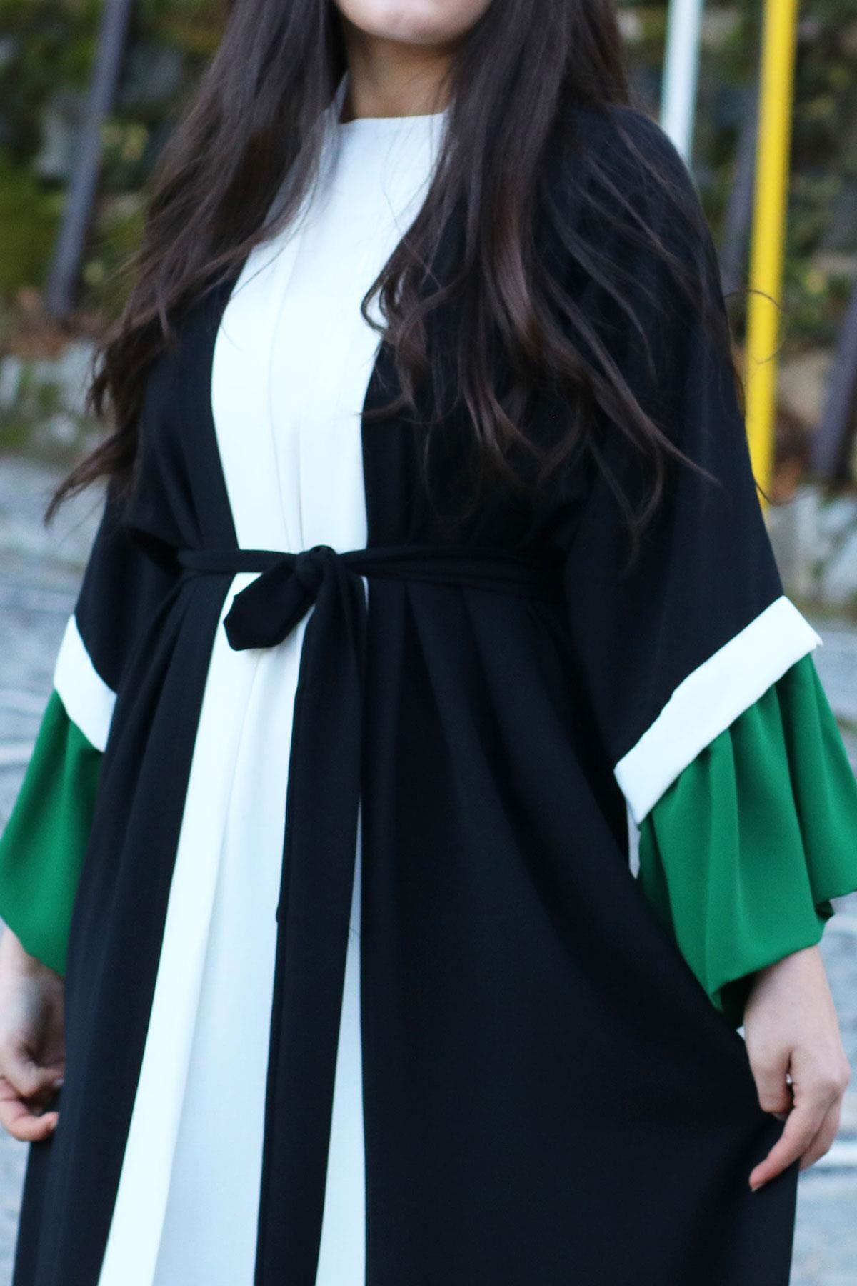 Zümrüt Sahra Abaya Takım